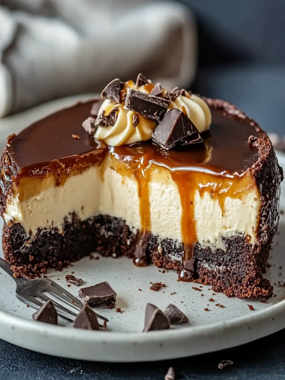 Irresistible Caramel Brownie Cheesecake for Sweet Cravings 2 Caramel Brownie Cheesecake