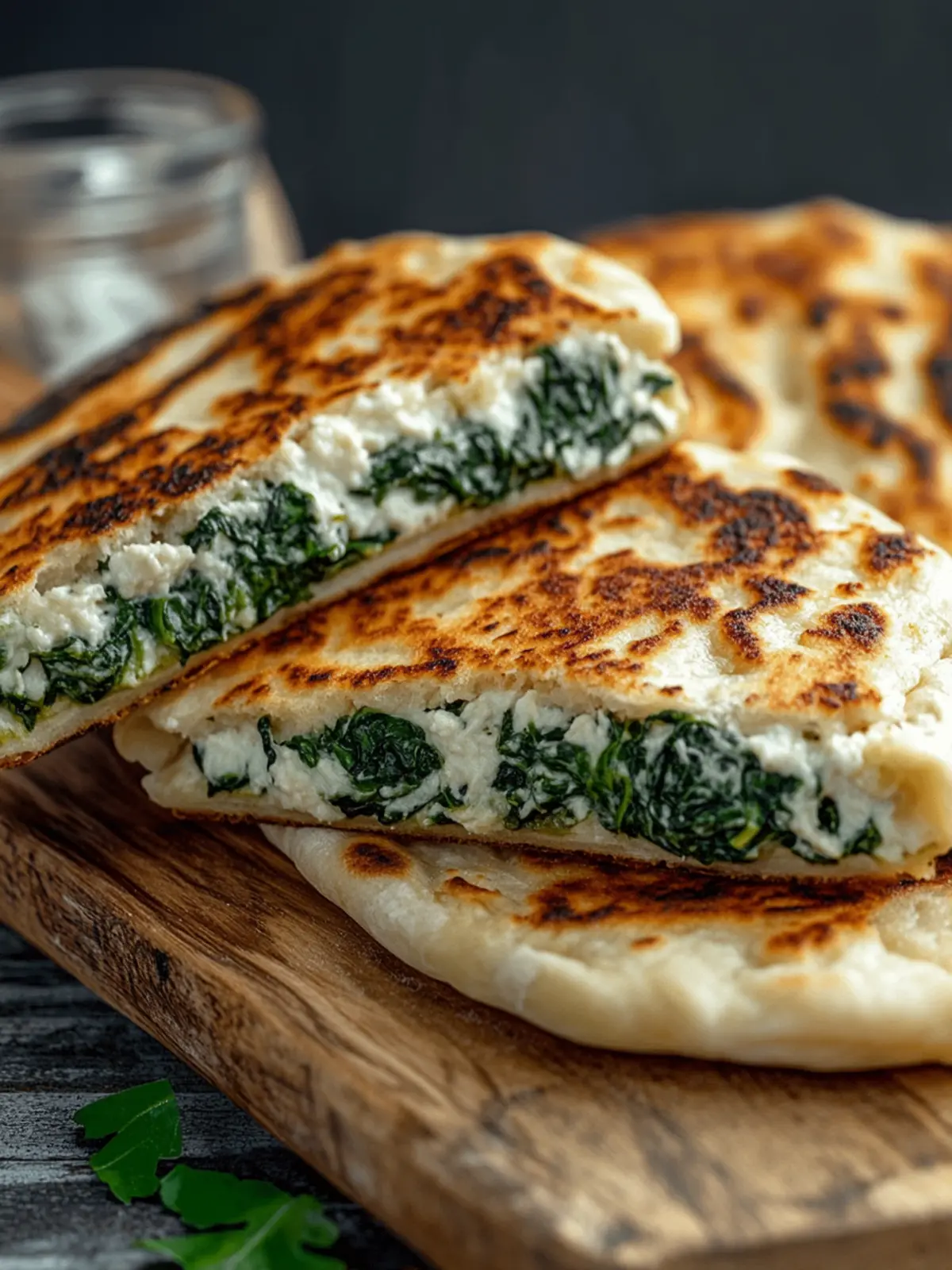 Cheesy Spinach Stuffed Flatbreads You Can't Resist Trying 3 Cheesy Spinach Stuffed Flatbreads