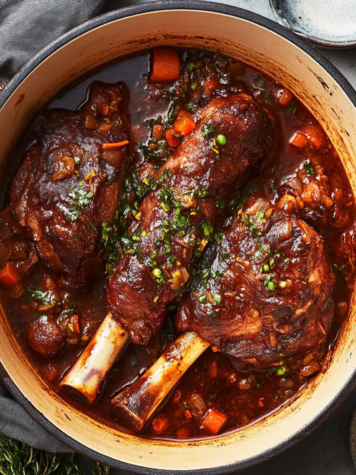 Savory Braised Lamb Shanks for an Effortless Weeknight Feast 2 Braised Lamb Shanks