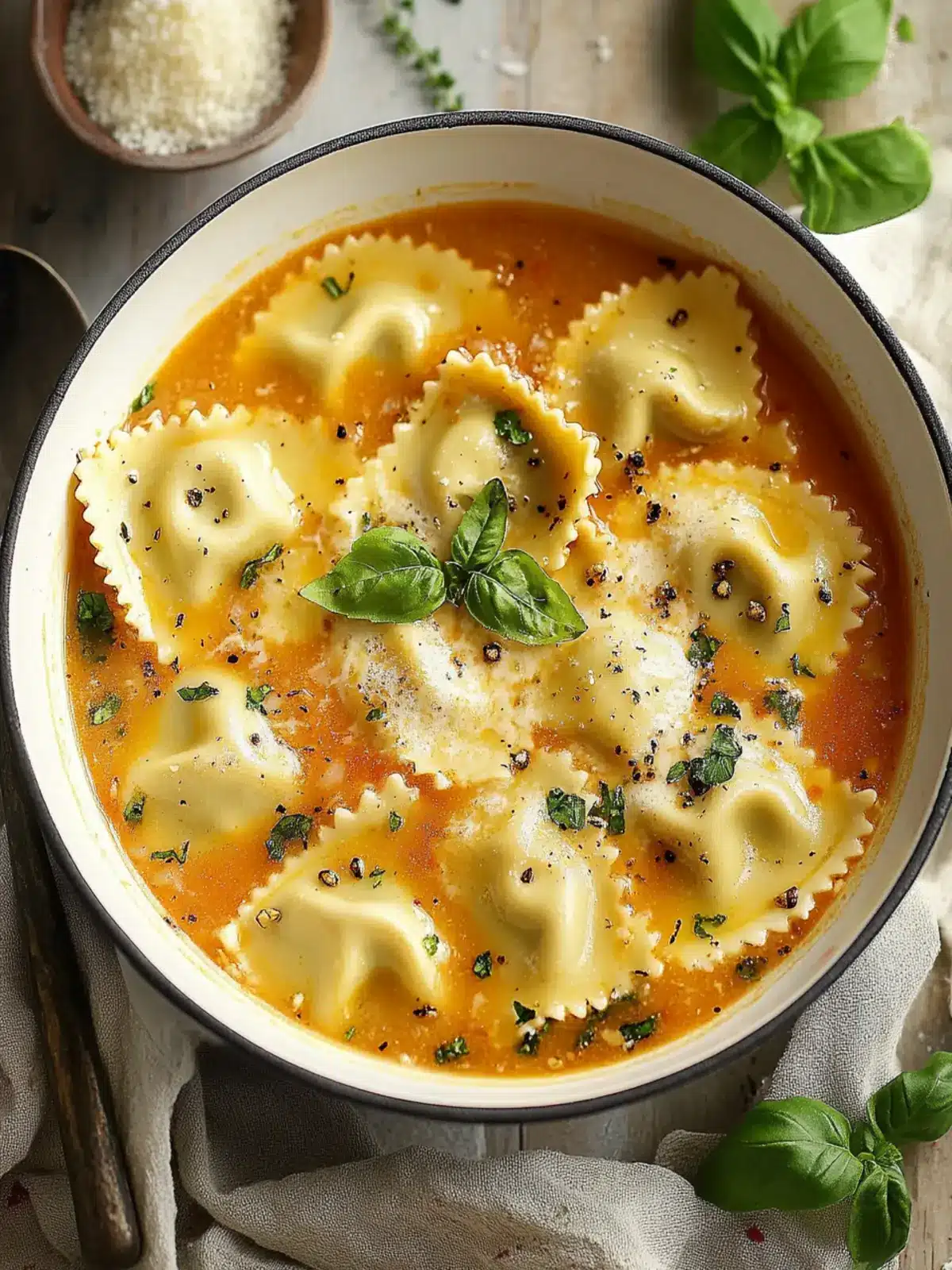 Comforting Ravioli Soup Ready in 30 Minutes or Less 4 Ravioli Soup