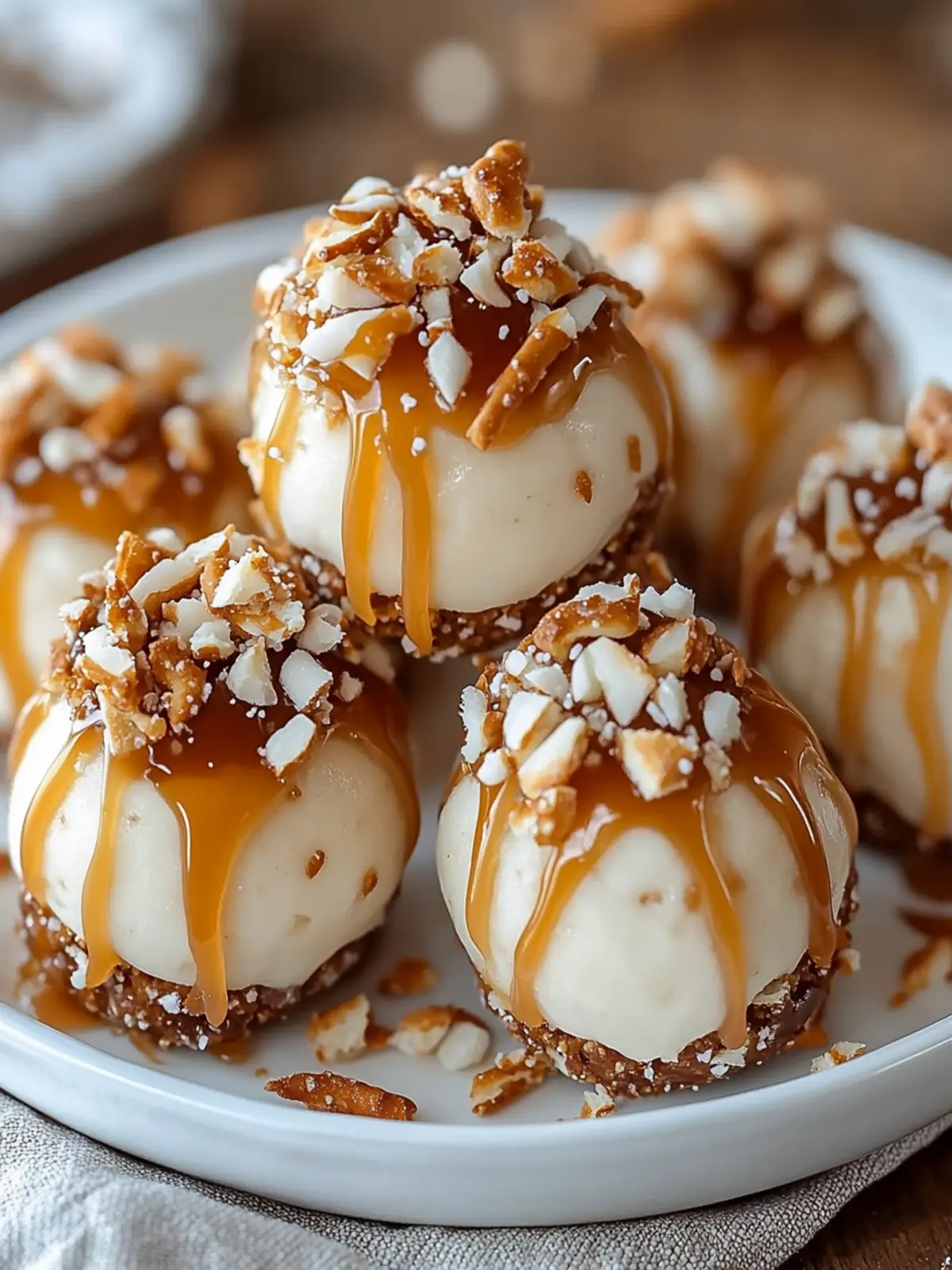 Salted Caramel Pretzel Cheesecake Balls for Sweet Craving Bliss 2 Salted Caramel Pretzel Cheesecake Balls