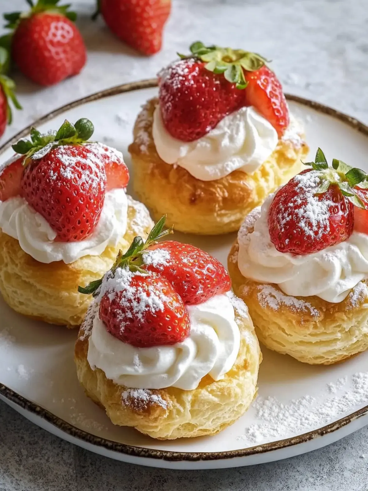 Delicious Strawberry Vanilla Cream Puffs for Sweet Moments 4 Strawberry Vanilla Cream Puffs