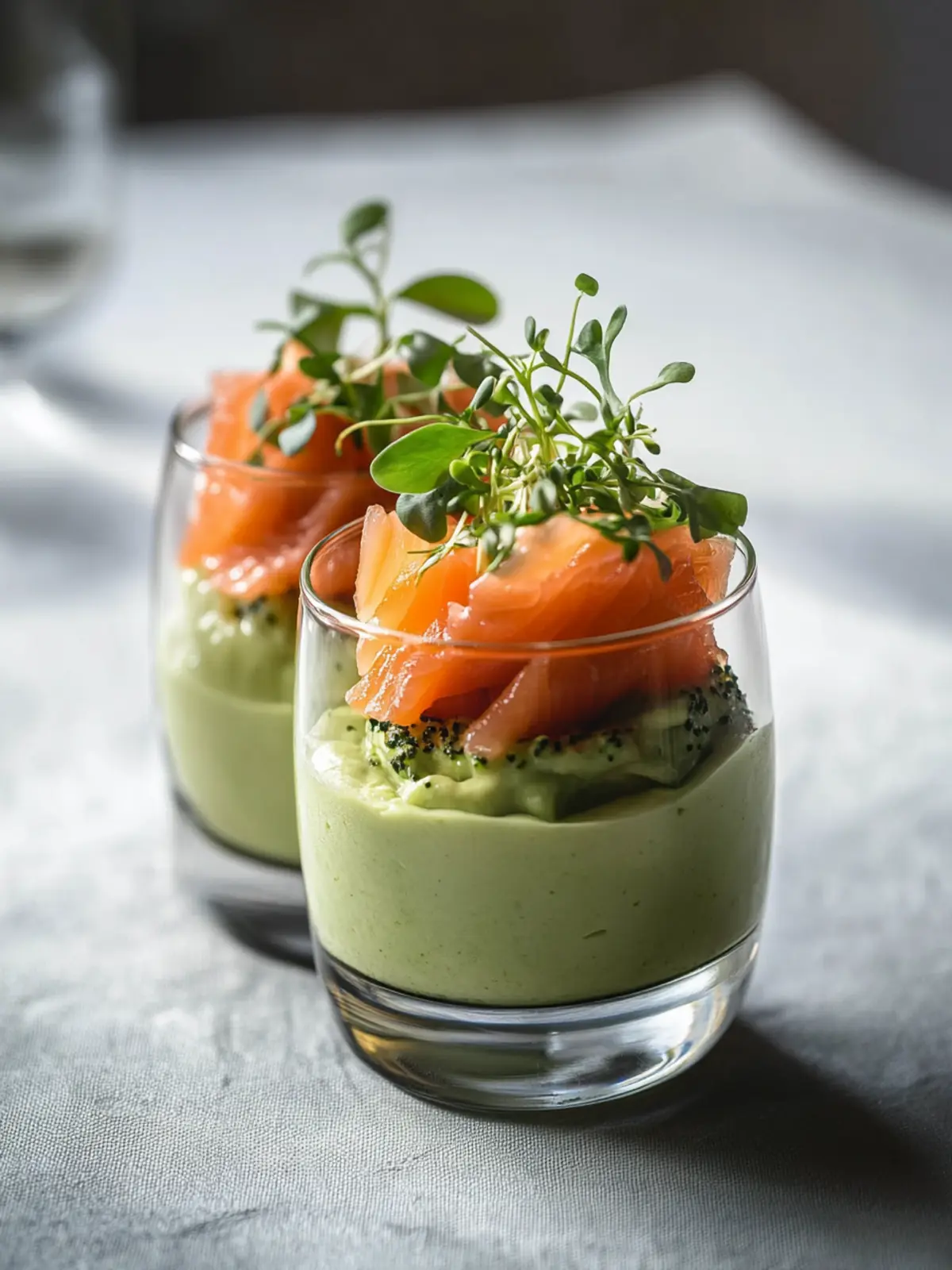 Avocado and Smoked Salmon Mousse: A Quick Gourmet Delight 4 Mousse with Avocado and Smoked Salmon