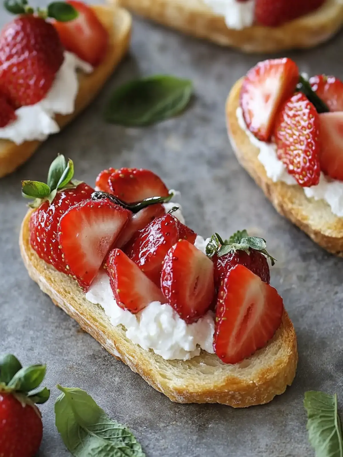 Balsamic Strawberry & Goat Cheese Crostini: A Quick Treat 4 Balsamic Strawberry & Goat Cheese Crostini