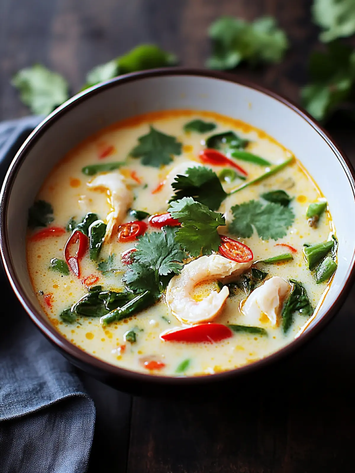 Creamy Tom Kha Soup: A Soul-Warming Thai Comfort Bowl 3 Tom Kha Soup