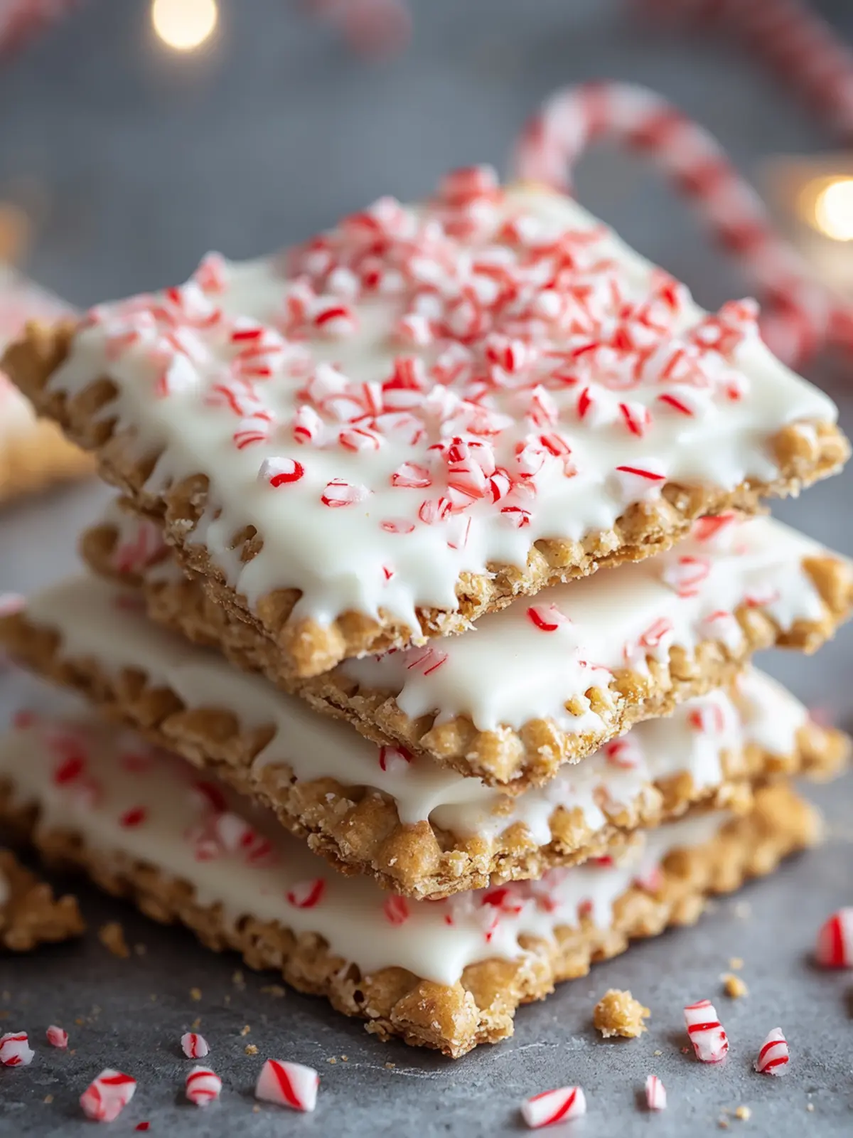 Peppermint Crunch White Chocolate Covered Graham Crackers Delight 2 Peppermint Crunch White Chocolate Covered Graham Crackers