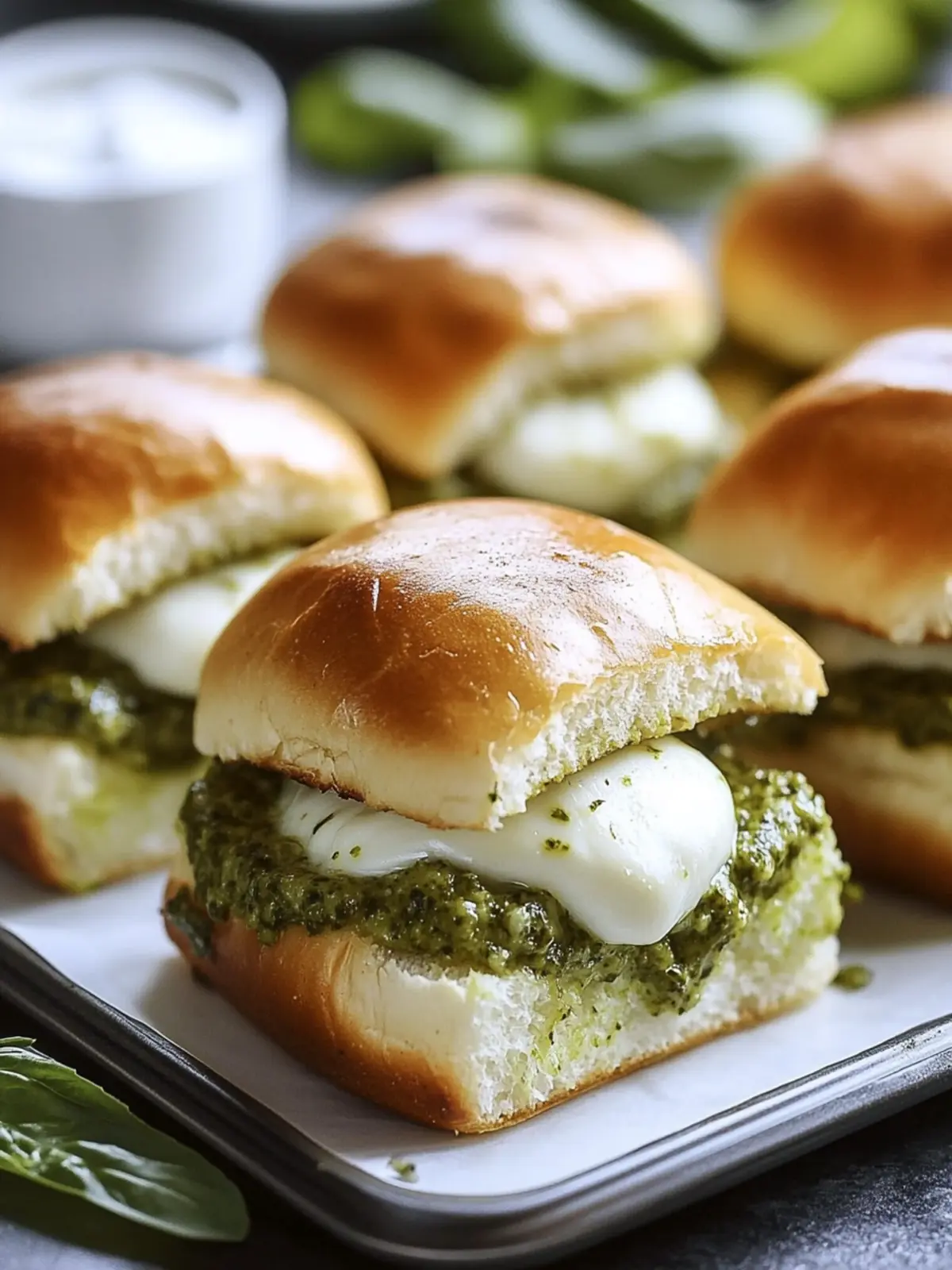 Turkey Pesto Mozzarella Sliders: Quick Crowd-Pleaser Delight 4 Turkey Pesto Mozzarella Sliders