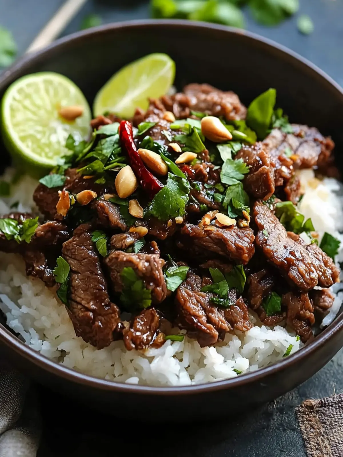 Savor Juniper-Lime Beef & Coconut Rice for a Flavor Escape 2 Juniper-Lime Beef & Coconut Rice