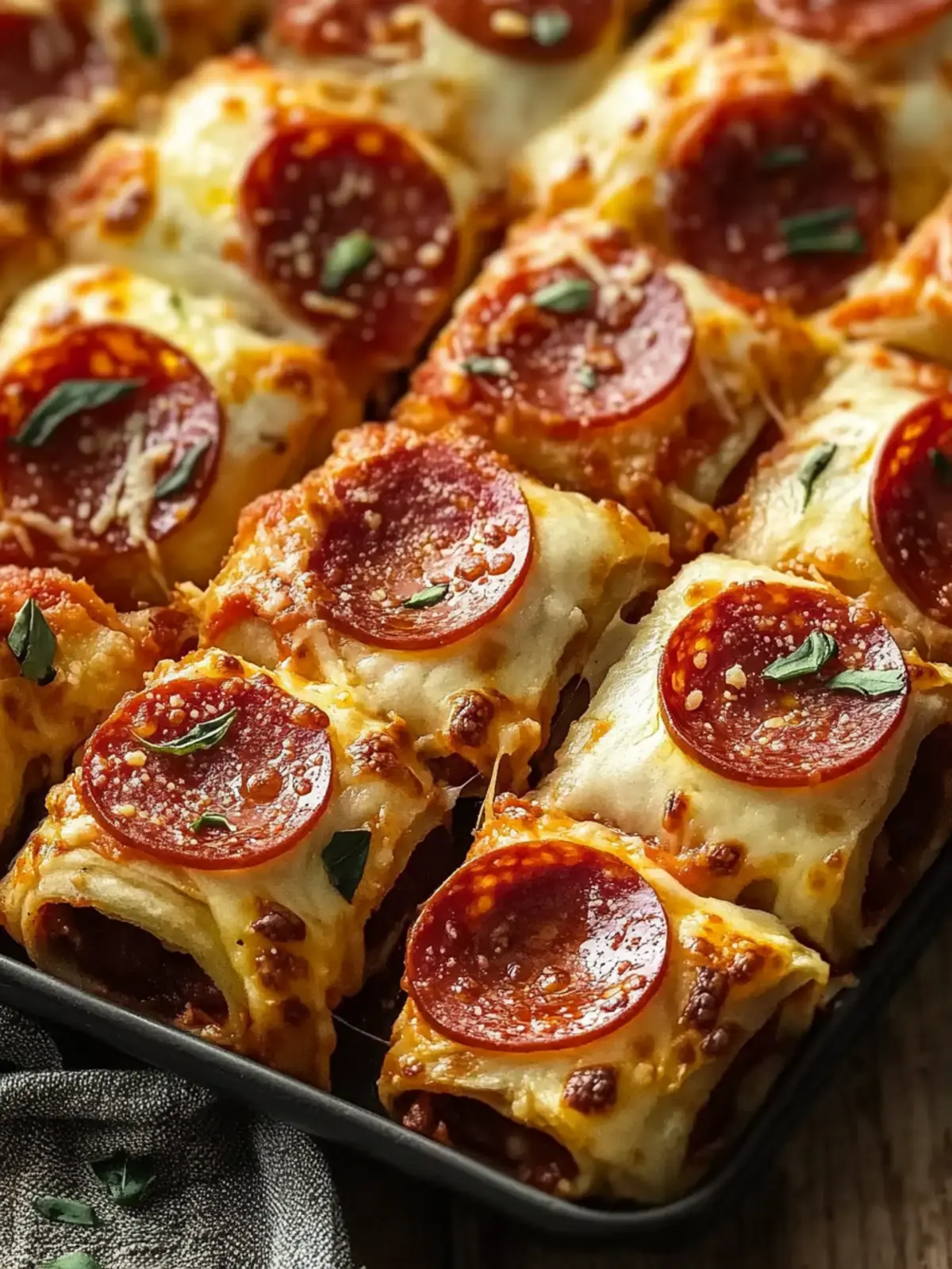 Cheesy Pepperoni Roll-Ups: Irresistible Pizza Bites to Share 3 Cheesy Pepperoni Roll-Ups
