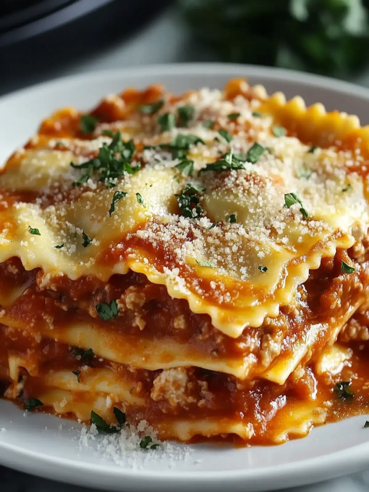 Crockpot Ravioli Lasagna: A Cozy Dinner with Zero Hassle 4 Crockpot Ravioli Lasagna