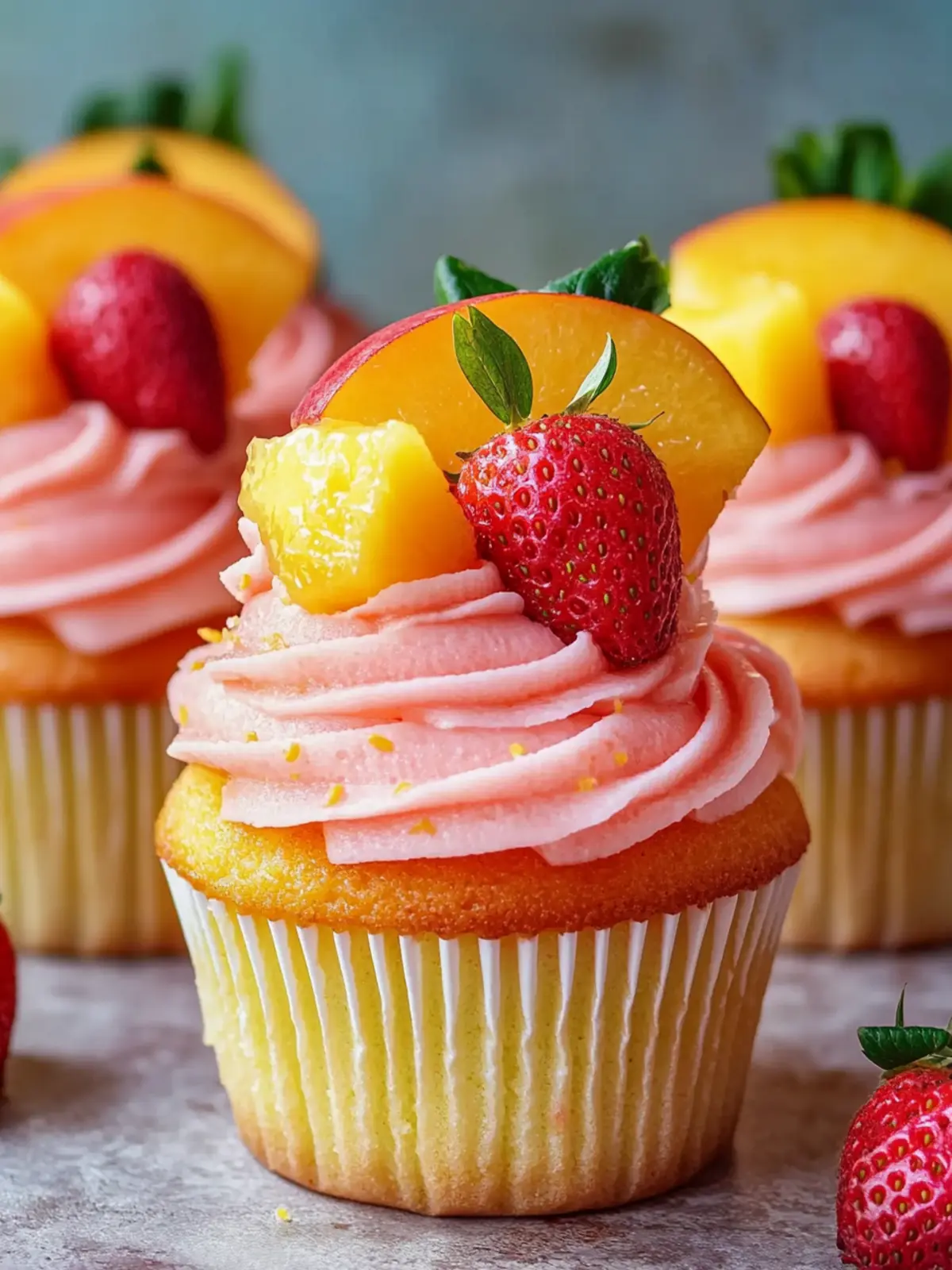 Tropical Strawberry Mango Margarita Cupcakes That Wow! 3 Tropical Strawberry Mango Margarita Cupcakes