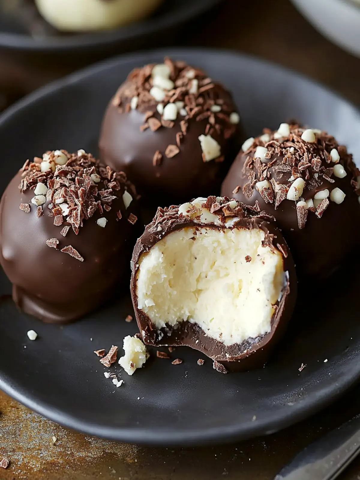 Chocolate Covered Cheesecake Balls That Melt in Your Mouth 2 Chocolate Covered Cheesecake Balls