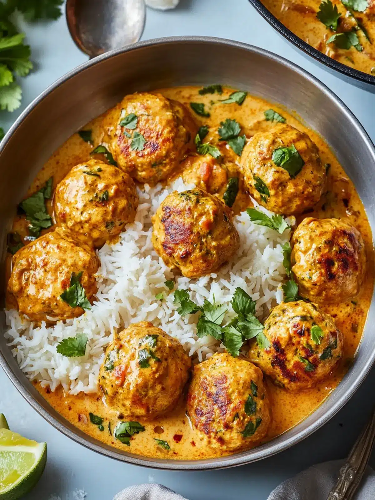 Irresistible Coconut Curry Chicken Meatballs You ll Love 2 Coconut Curry Chicken Meatballs