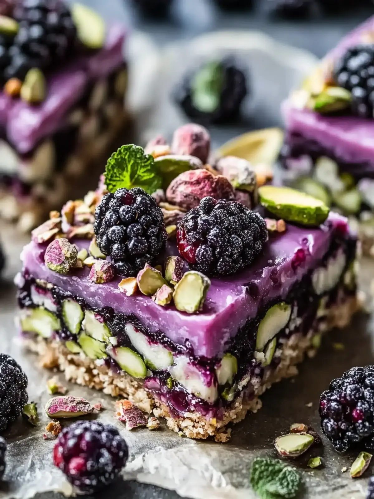 Blackberry Pistachio Dream Bars: A Guilt-Free Delight 3 Blackberry Pistachio Dream Bars
