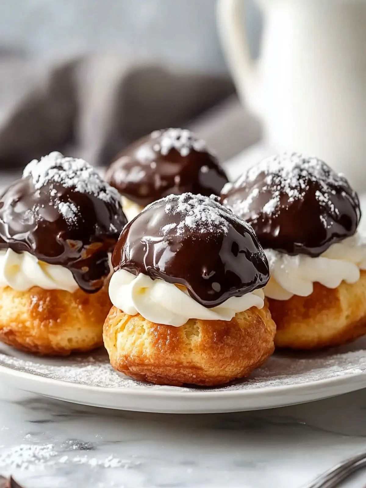 Chocolate Profiteroles: Indulge in Irresistible Creamy Bliss 3 Chocolate Profiteroles