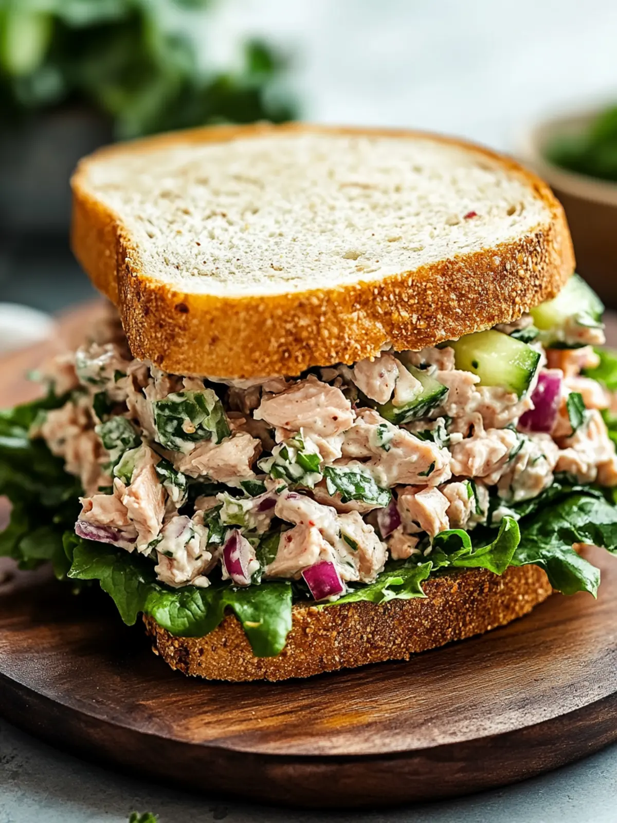 Customizable Tuna Salad Sandwich: Quick & Delicious Delight 4 Tuna Salad Sandwich