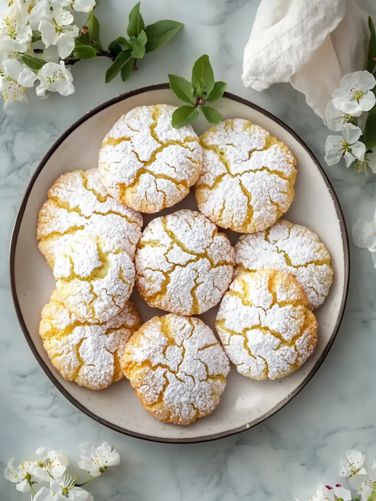 Chewy Springtime Crinkle Cookies to Brighten Your Day 3 Chewy Springtime Crinkle Cookies
