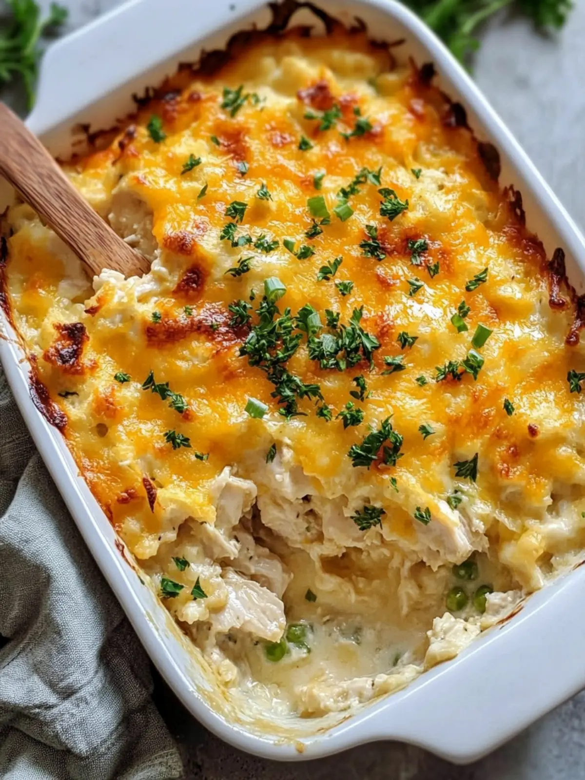 Cheesy Chicken Casserole: Family's Favorite Comfort Dish 2 Cheesy Chicken Casserole