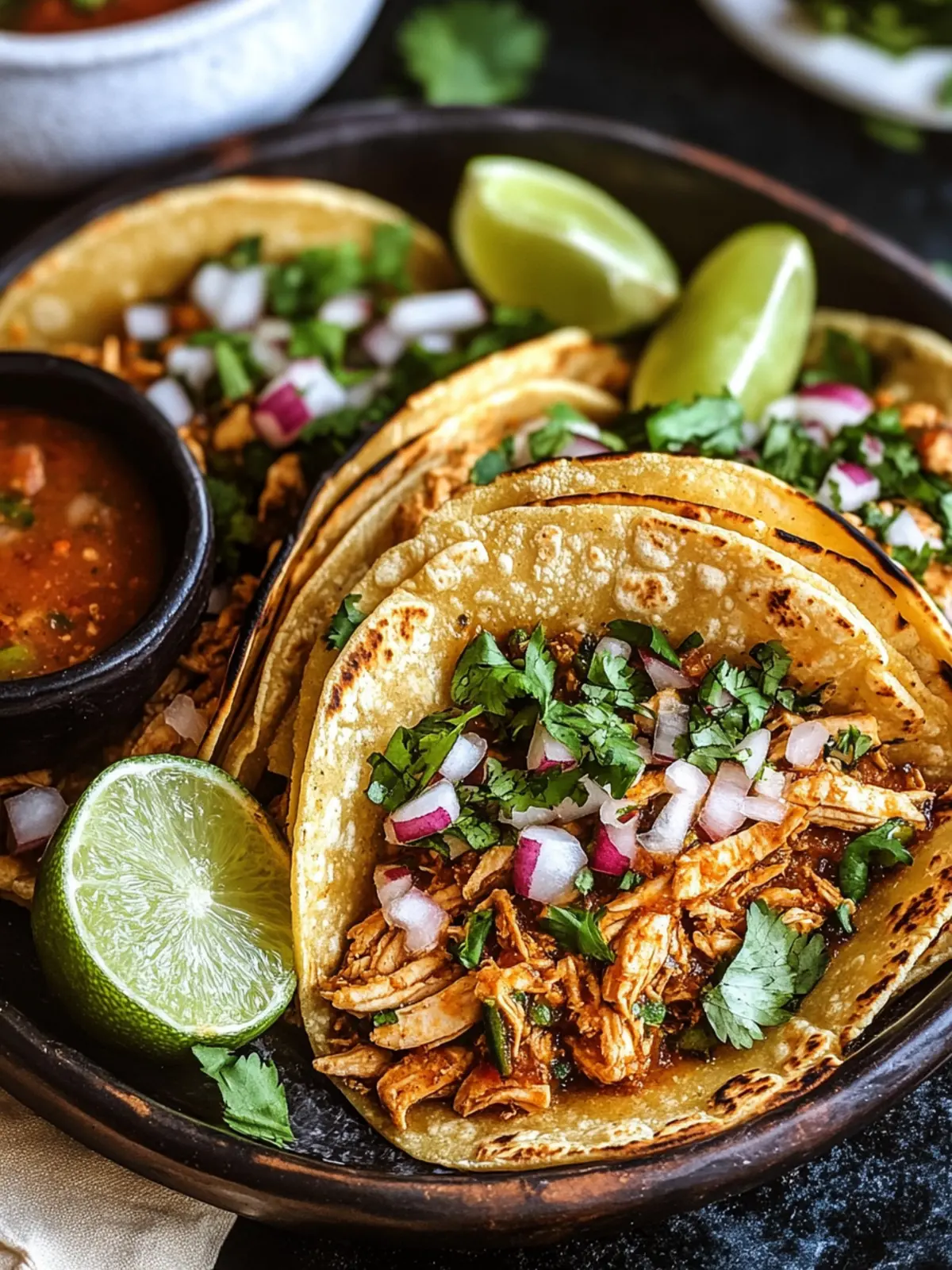 Irresistible Chicken Birria Tacos with Savory Dipping Broth 3 Chicken Birria Tacos