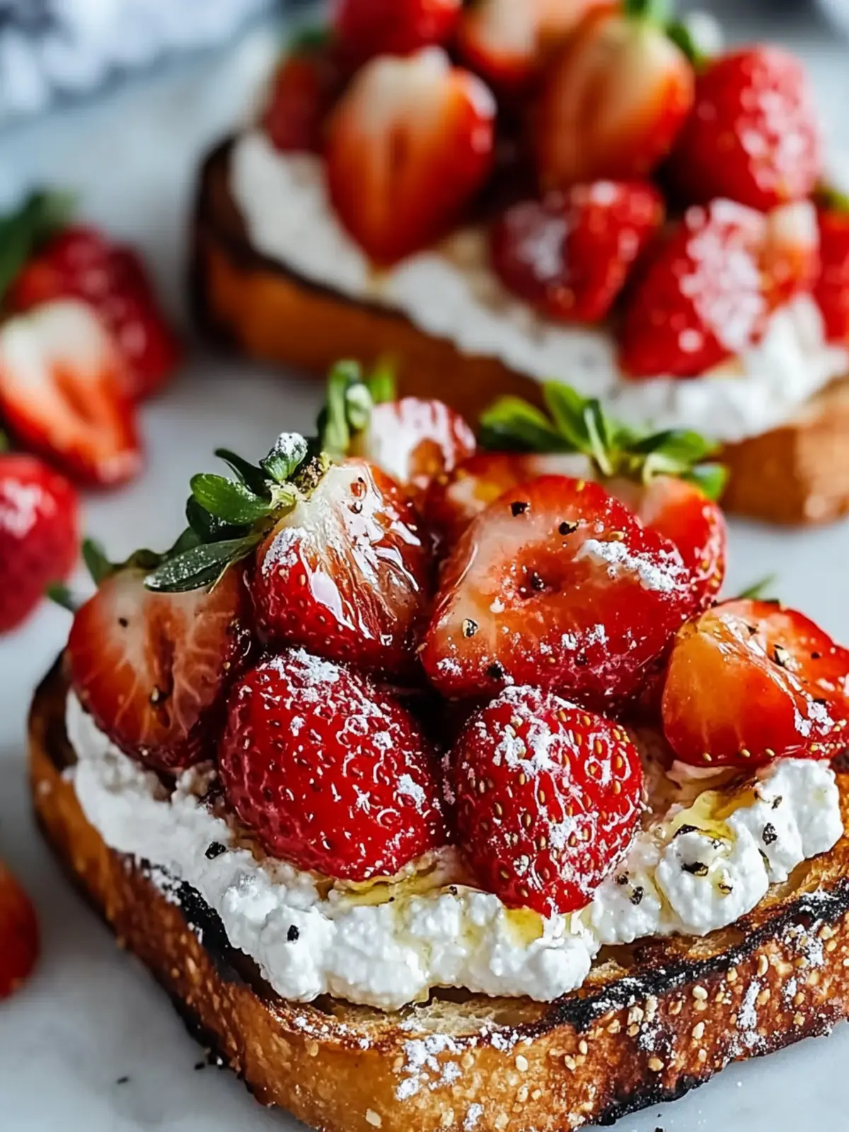 Irresistible Roasted Strawberry Ricotta Toast to Brighten Mornings 4 Roasted Strawberry Ricotta Toast
