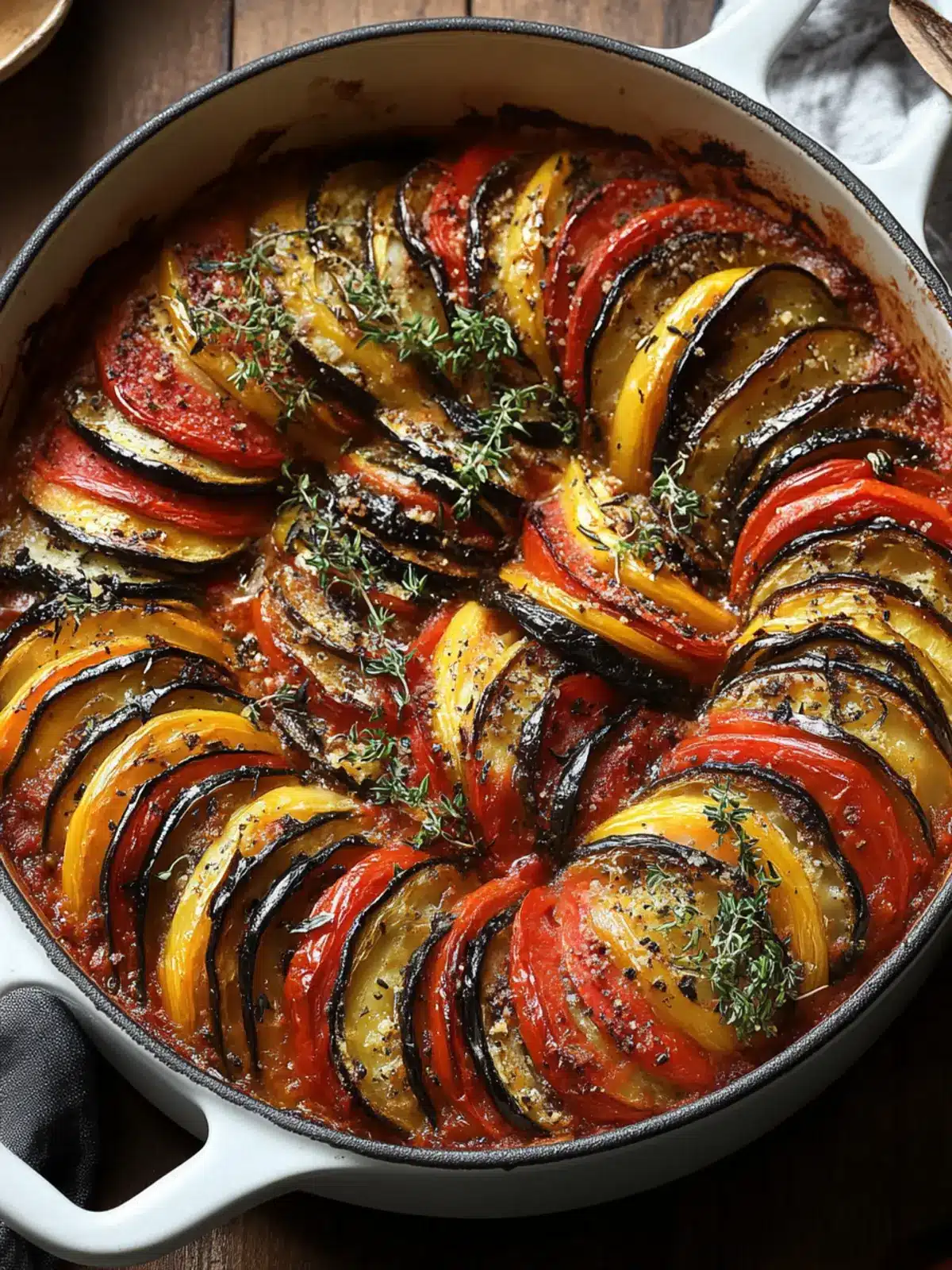 Layered Ratatouille Bake: A Colorful Seasonal Comfort Dish 3 Layered Ratatouille Bake