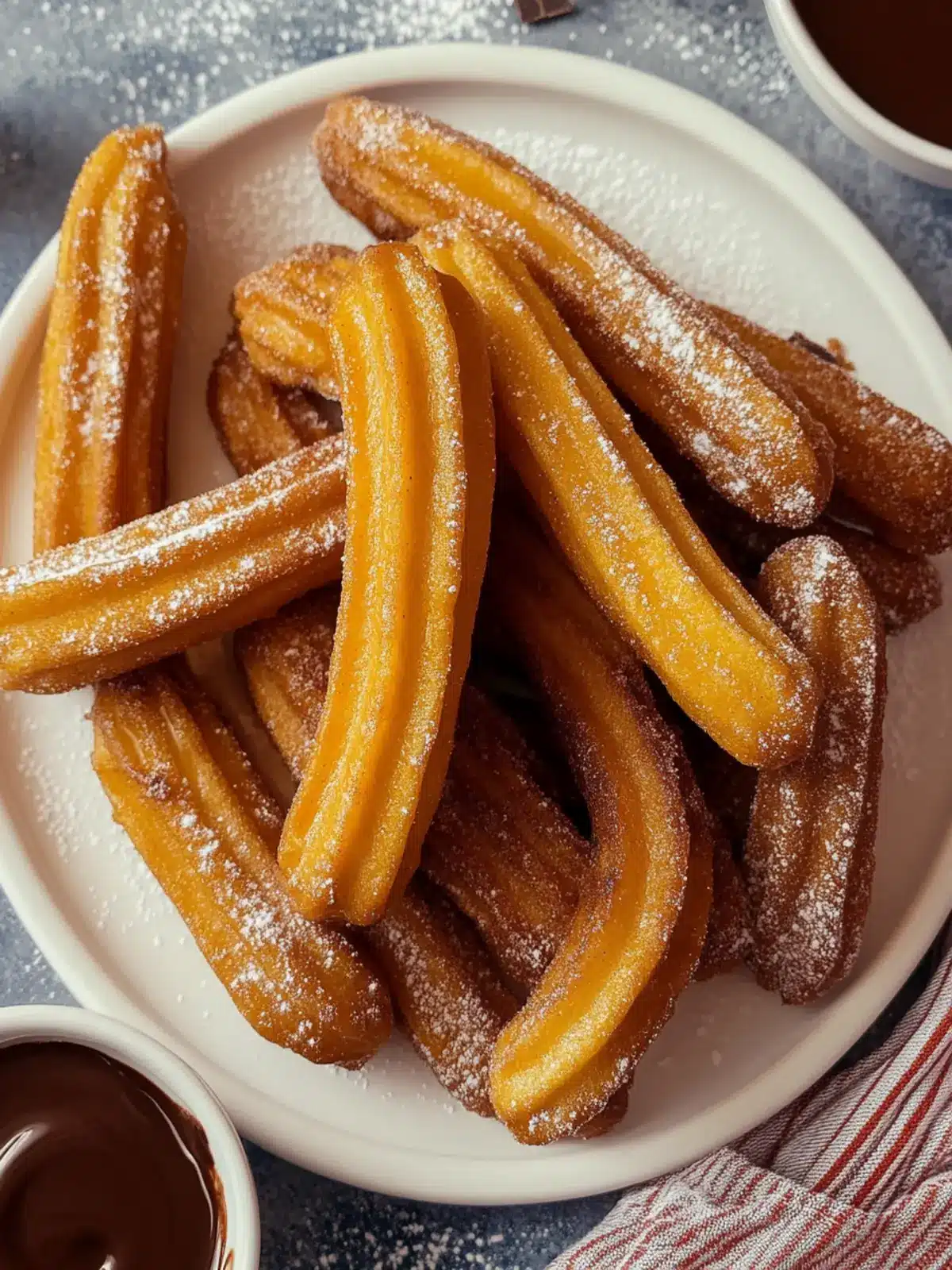 Heavenly Churros with Chocolate Sauce for Sweet Indulgence 4 Churros with Chocolate Sauce