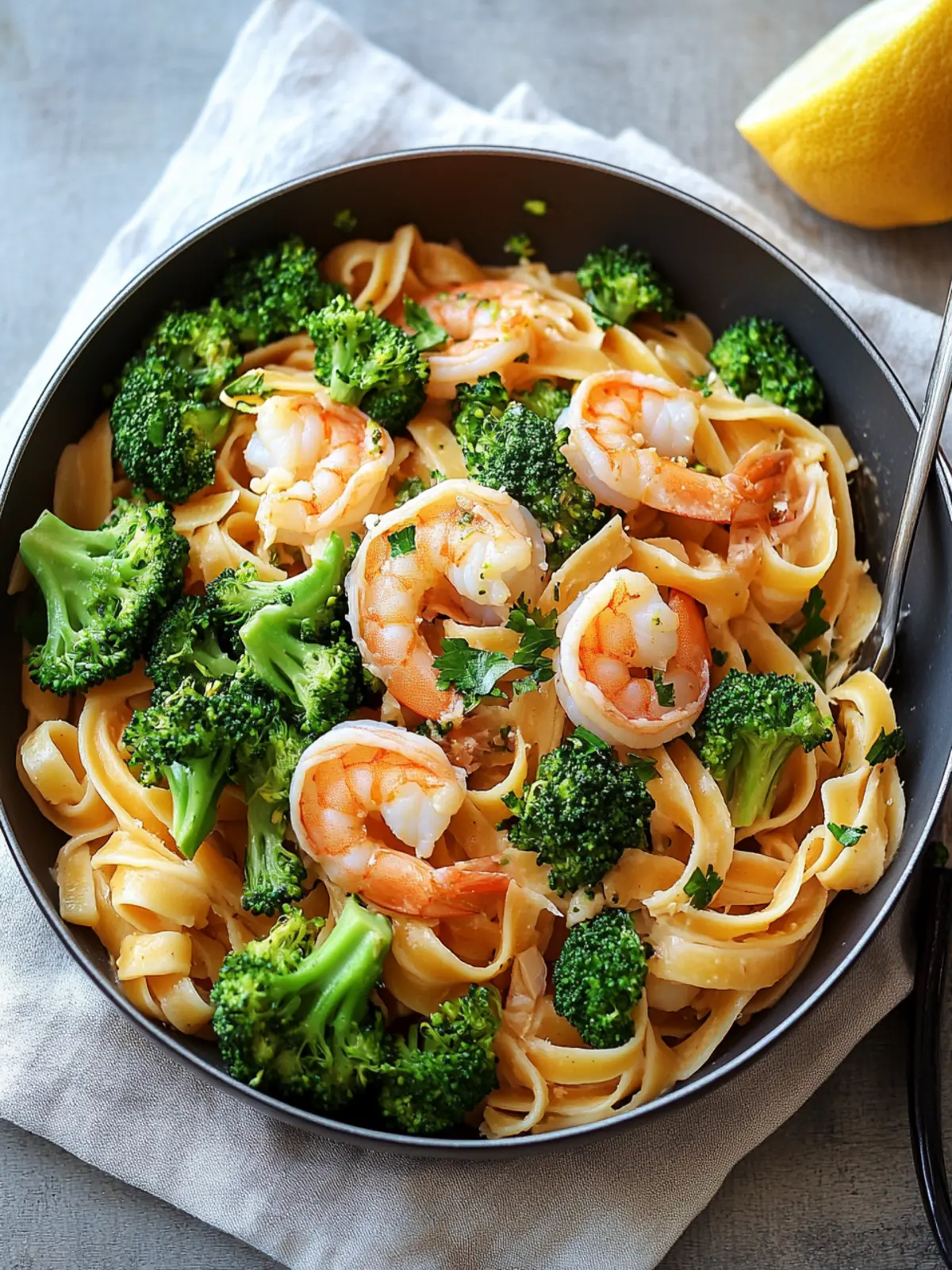 Shrimp and Broccoli Fettuccine for Quick Weeknight Delights 3 Shrimp and Broccoli Fettuccine