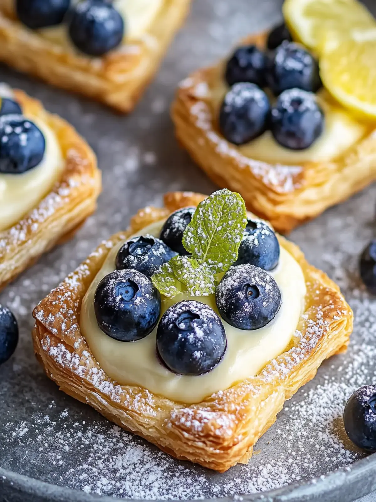 Blueberry Lemon Cream Pastries That Burst with Fresh Flavor 2 Blueberry Lemon Cream Pastries