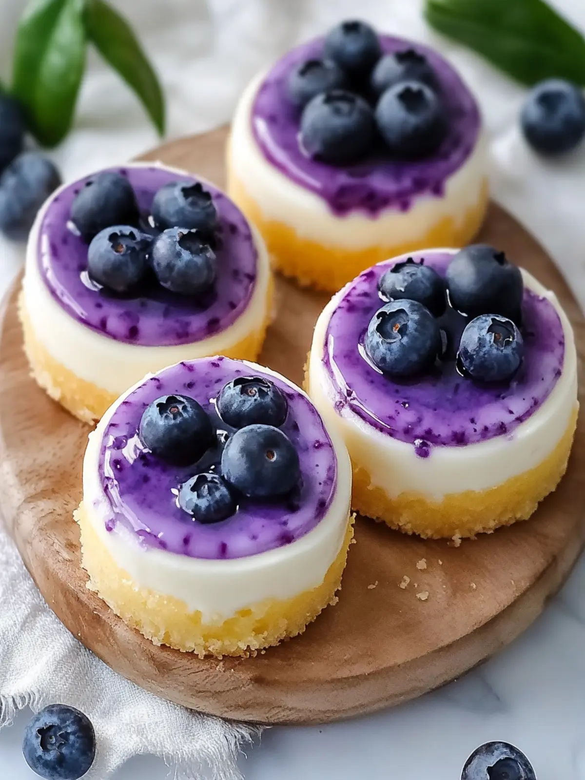 Irresistible Mini Lemon Blueberry Cheesecakes for Summer Joy 3 Mini Lemon Blueberry Cheesecakes