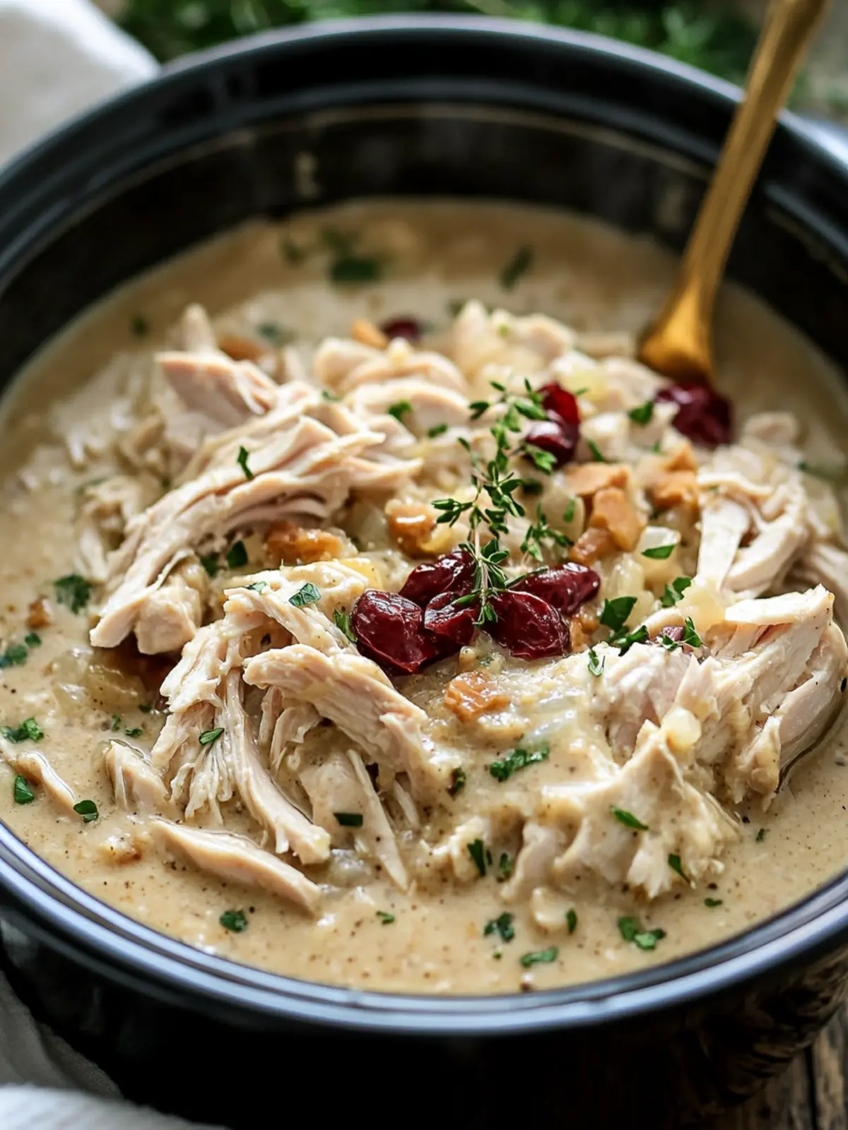 Crockpot Chicken & Dressing Bliss for Effortless Family Dinners 2 Crockpot Chicken & Dressing Bliss