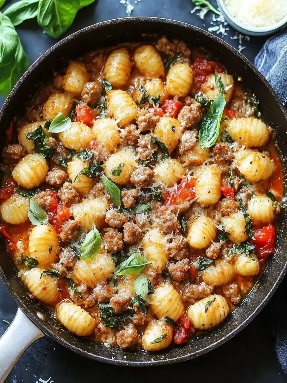 Satisfy Your Cravings with Sausage Gnocchi Skillet Delight 3 Sausage Gnocchi Skillet