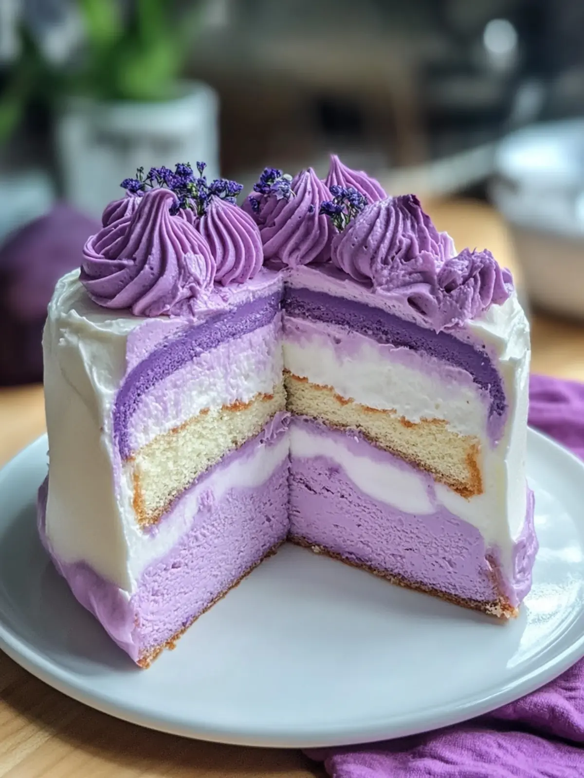 Taro Ube Cloud Cake: A Light, Dreamy Delight for All Occasions 2 Taro Ube Cloud Cake