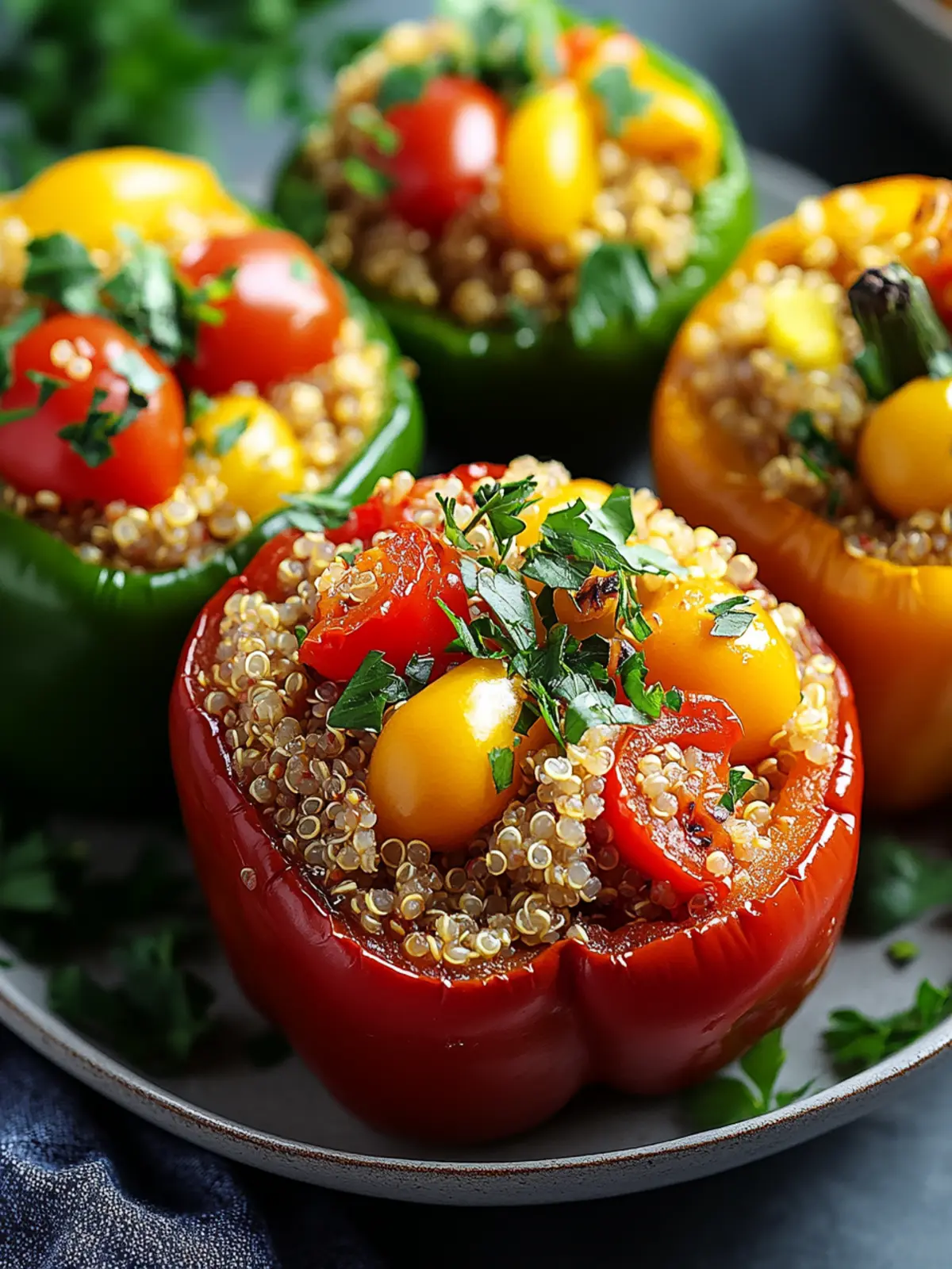 Mediterranean Quinoa Stuffed Peppers: Flavorful & Guilt-Free Delight 4 Mediterranean Quinoa Stuffed Peppers