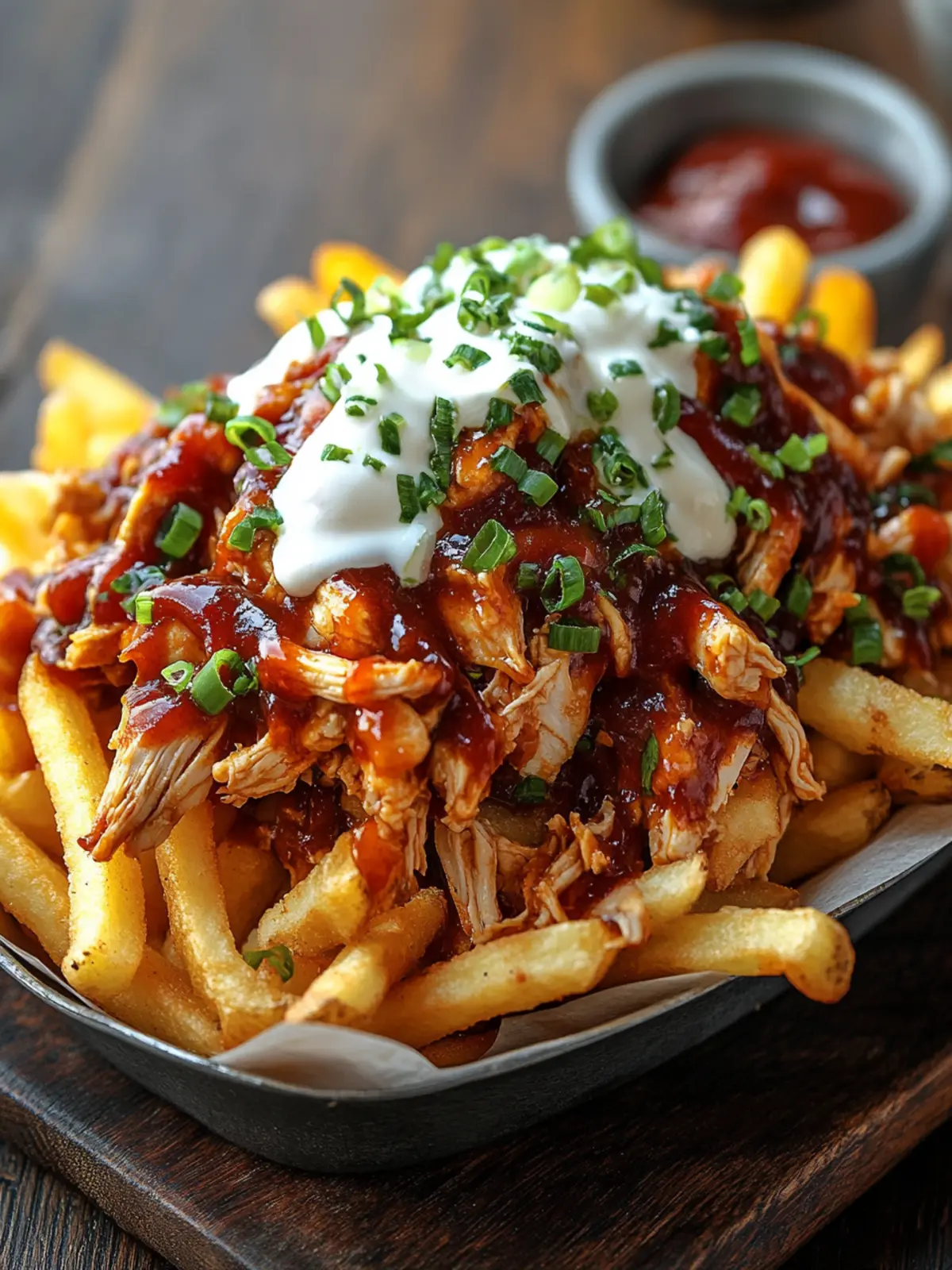 Loaded BBQ Pulled Chicken Fries That'll Rock Your Game Day 2 Loaded BBQ Pulled Chicken Fries