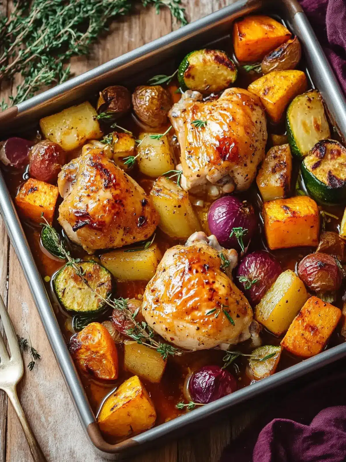 Maple Glazed Chicken with Roasted Veggies for a Cozy Dinner 2 Maple Glazed Chicken with Roasted Veggies