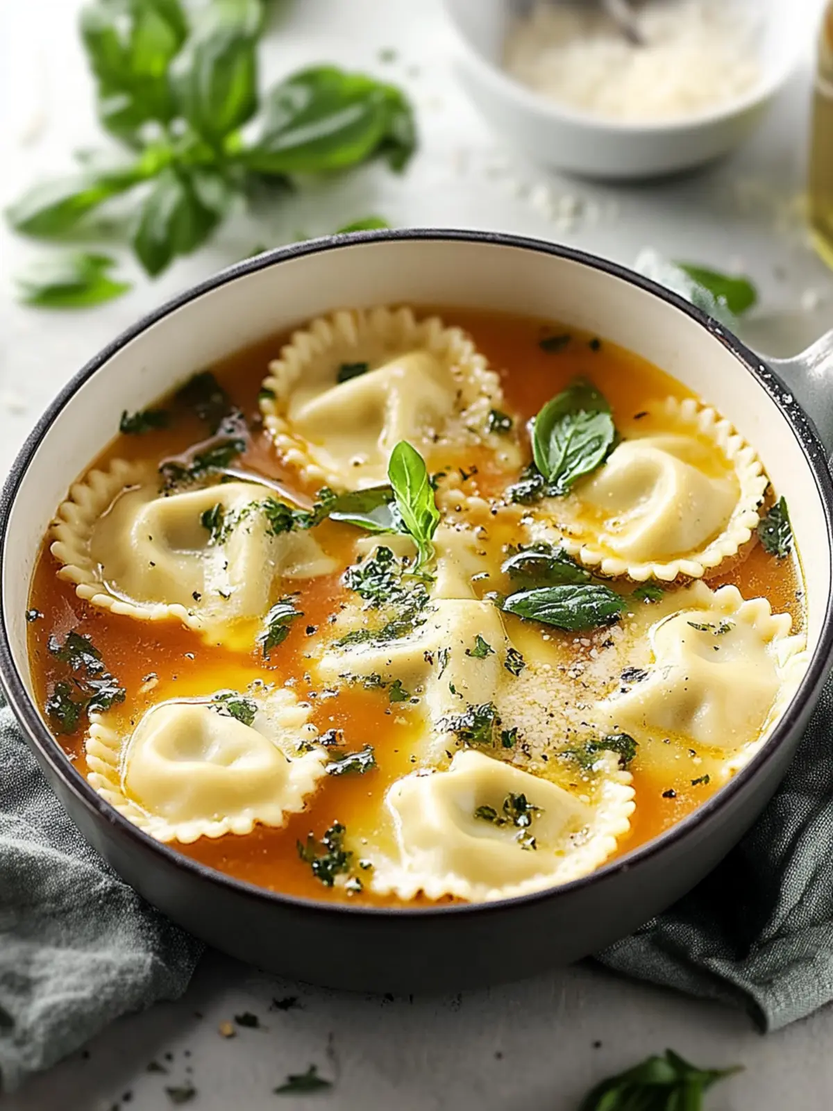Comforting Ravioli Soup Ready in 30 Minutes or Less 3 Ravioli Soup