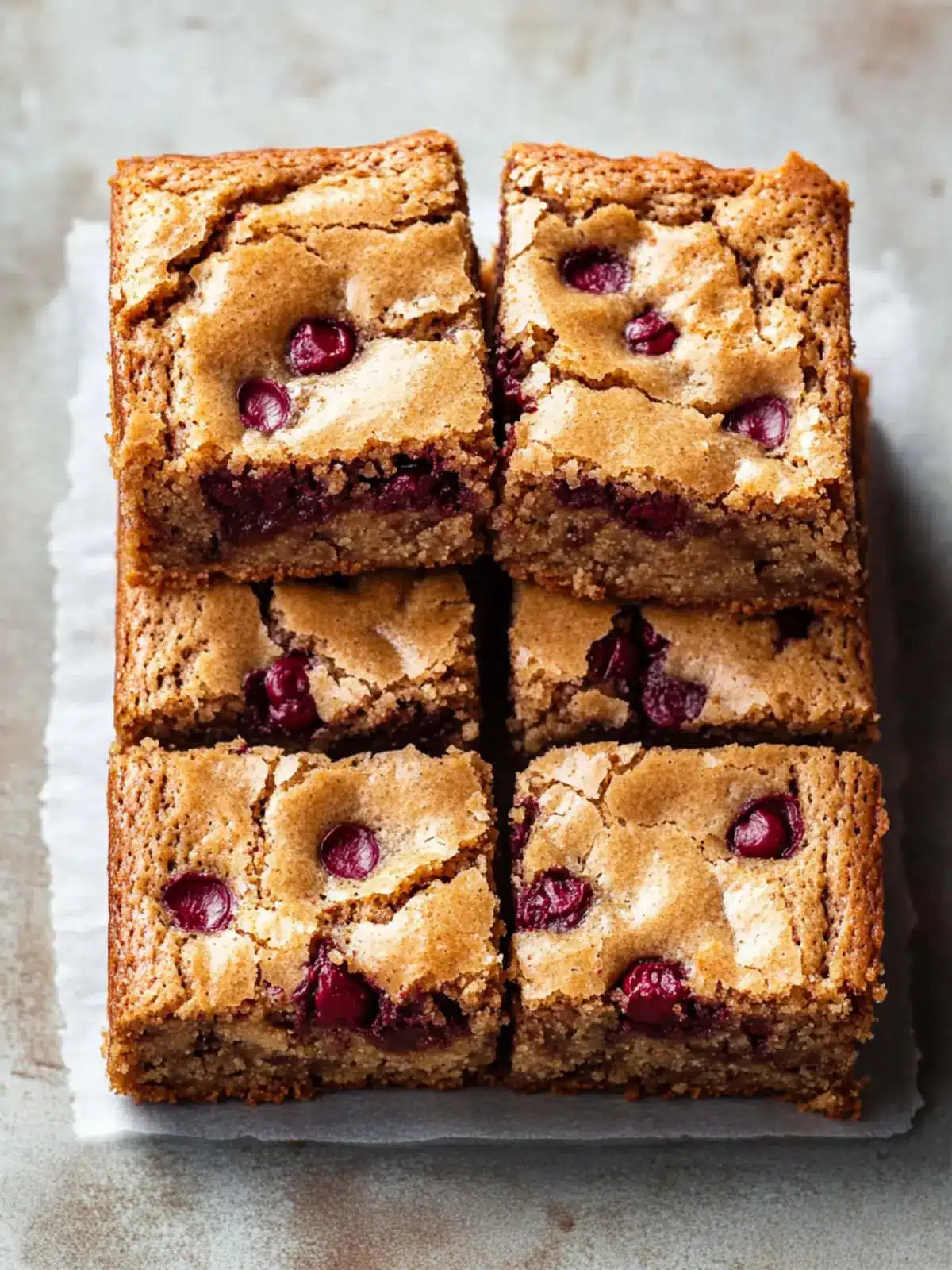 Irresistible Vegan Blondies Bursting with Raspberries 2 Vegan blondies