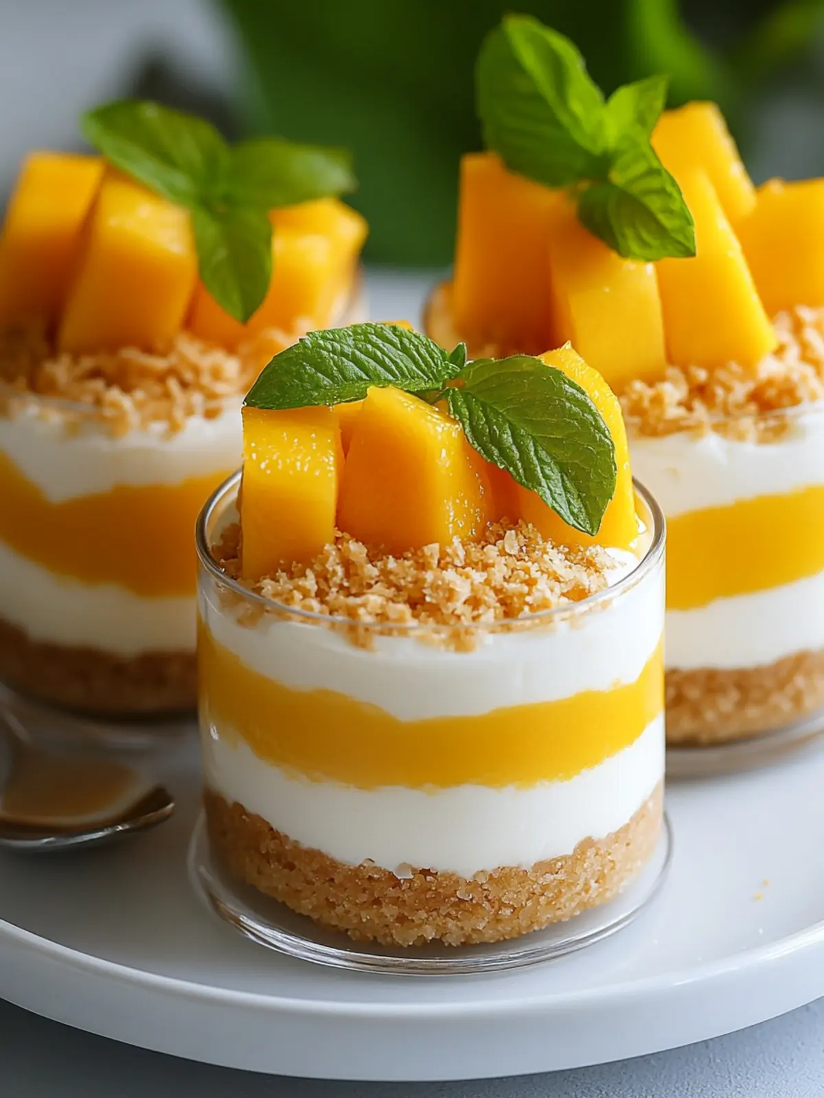 Creamy No-Bake Mango Cheesecake Cups That Wow Every Guest 4 Mango Cheesecake Cups (No-Bake)