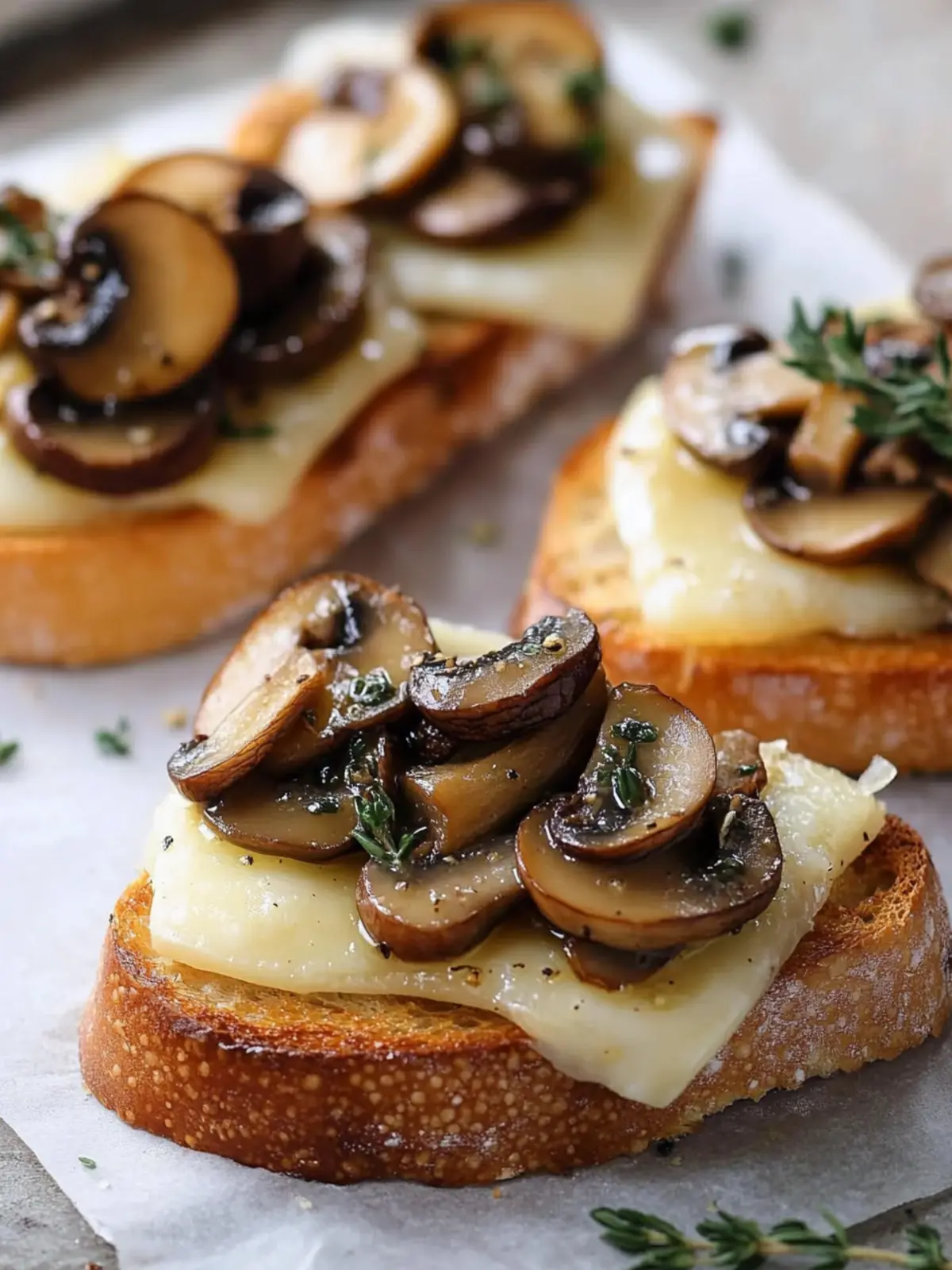 Mushroom & Brie Crostini: A Quick Gourmet Delight 2 Mushroom & Brie Crostini