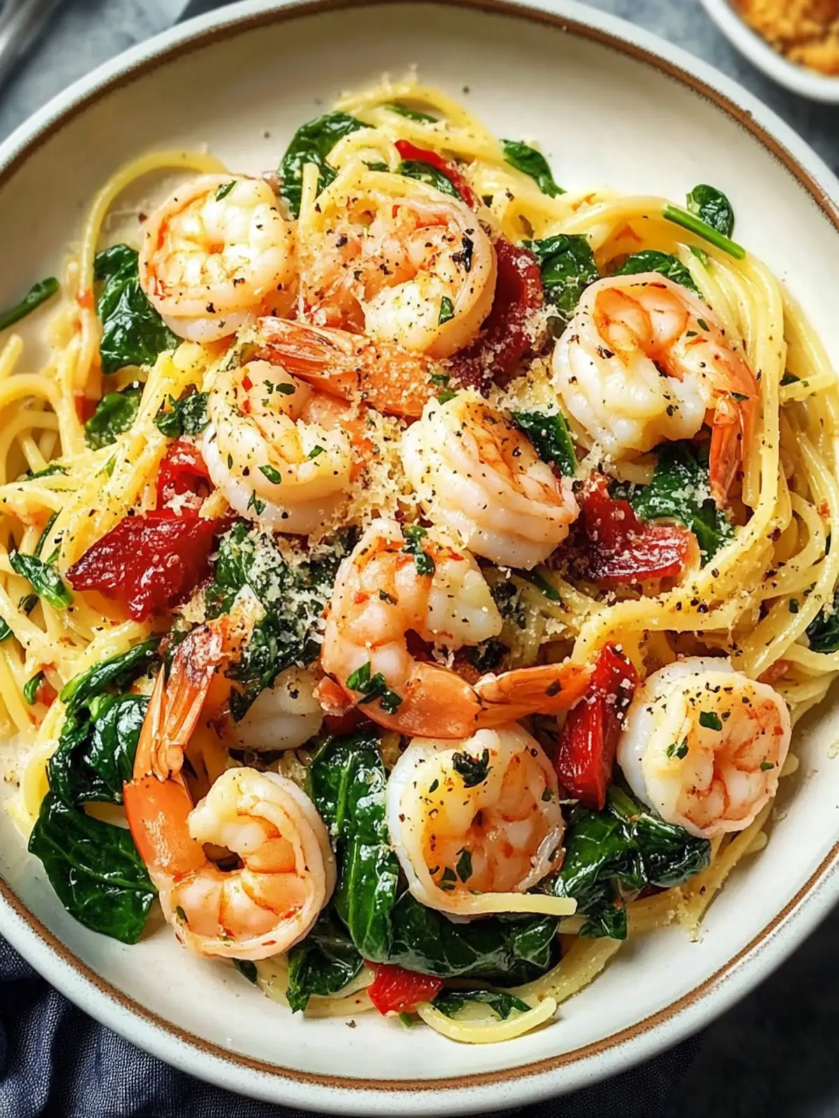 Shrimp Spinach Pasta: A Light and Lively Dinner Delight 3 Shrimp Spinach Pasta