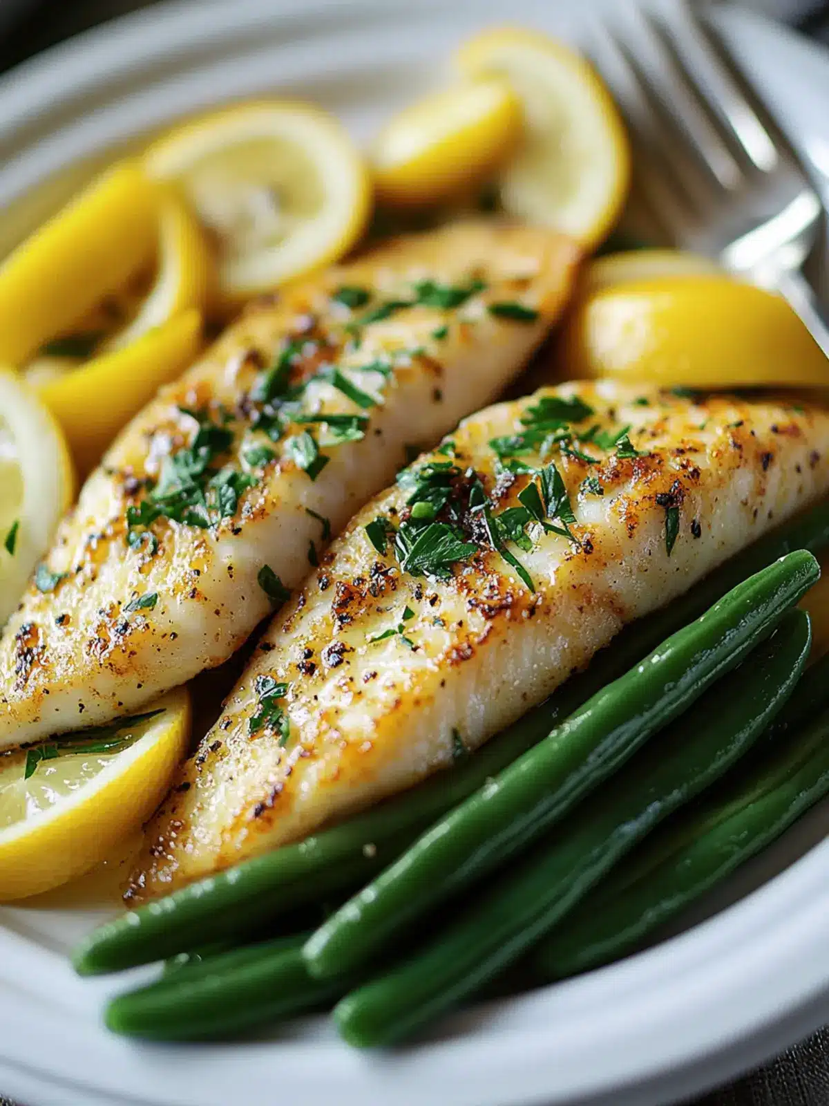 Zesty Lemon Garlic Tilapia with Green Beans for a Quick Delight 4 Lemon Garlic Tilapia with Green Beans
