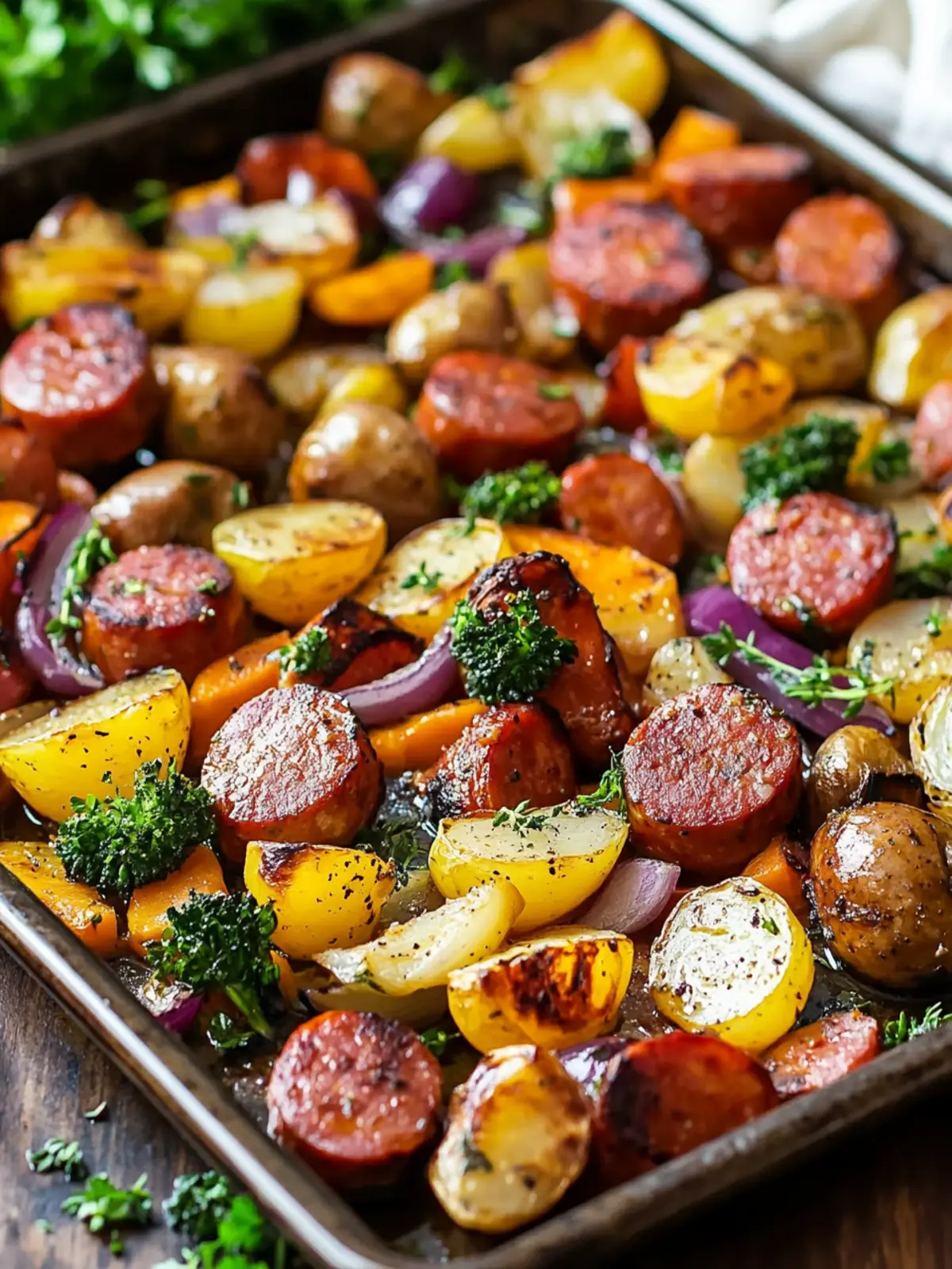 Easy Kielbasa Sheet Pan Meal for Busy Weeknight Dinners 2 Kielbasa Sheet Pan Meal