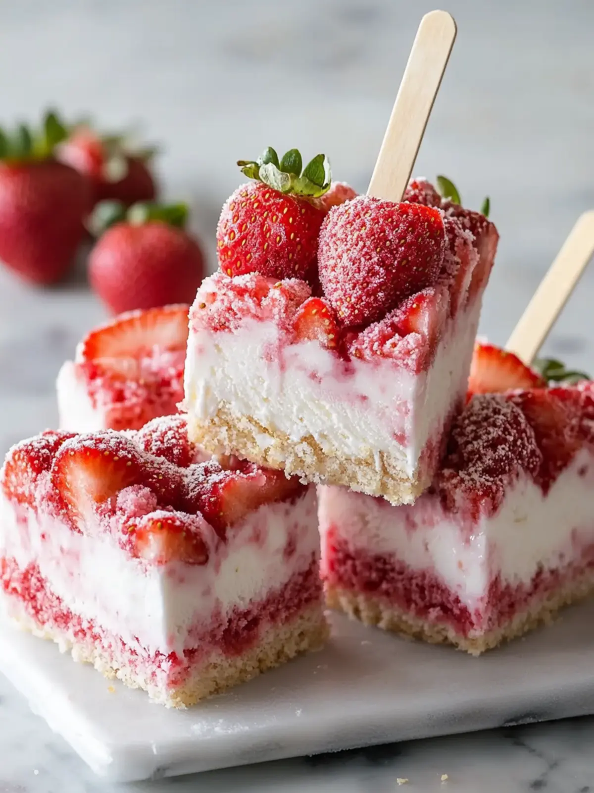 Strawberry Shortcake Ice Cream Bars Perfect for Summer Fun 4 Strawberry Shortcake Ice Cream Bars