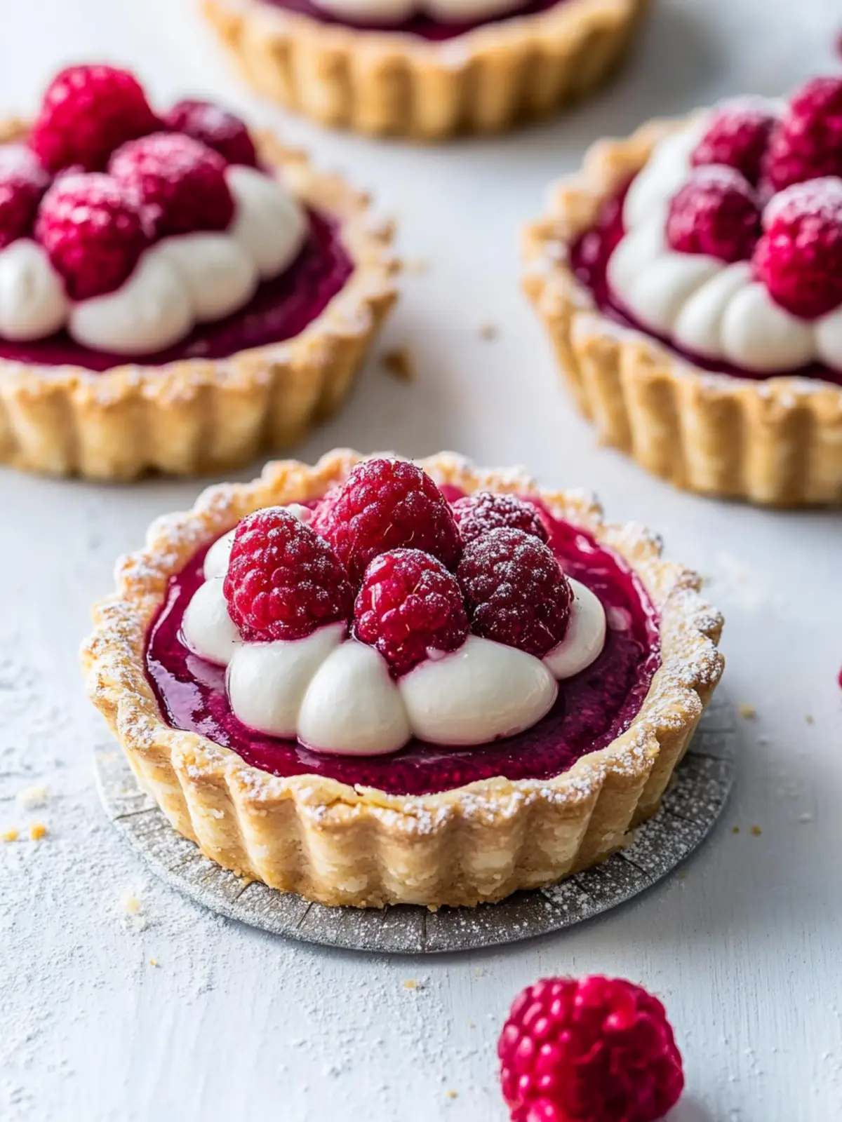 Vegan Raspberry Curd Tarts with Crisp Gluten-Free Crusts 3 Vegan raspberry curd tarts