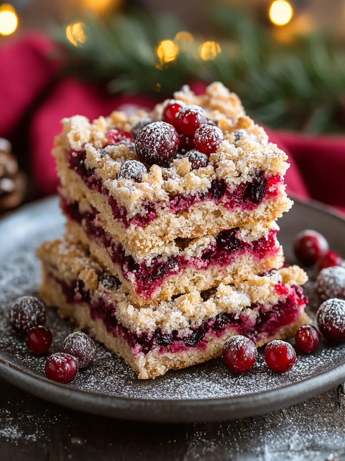 Moist Christmas Cranberry Bars to Brighten Your Holidays 3 Moist Christmas Cranberry Bars