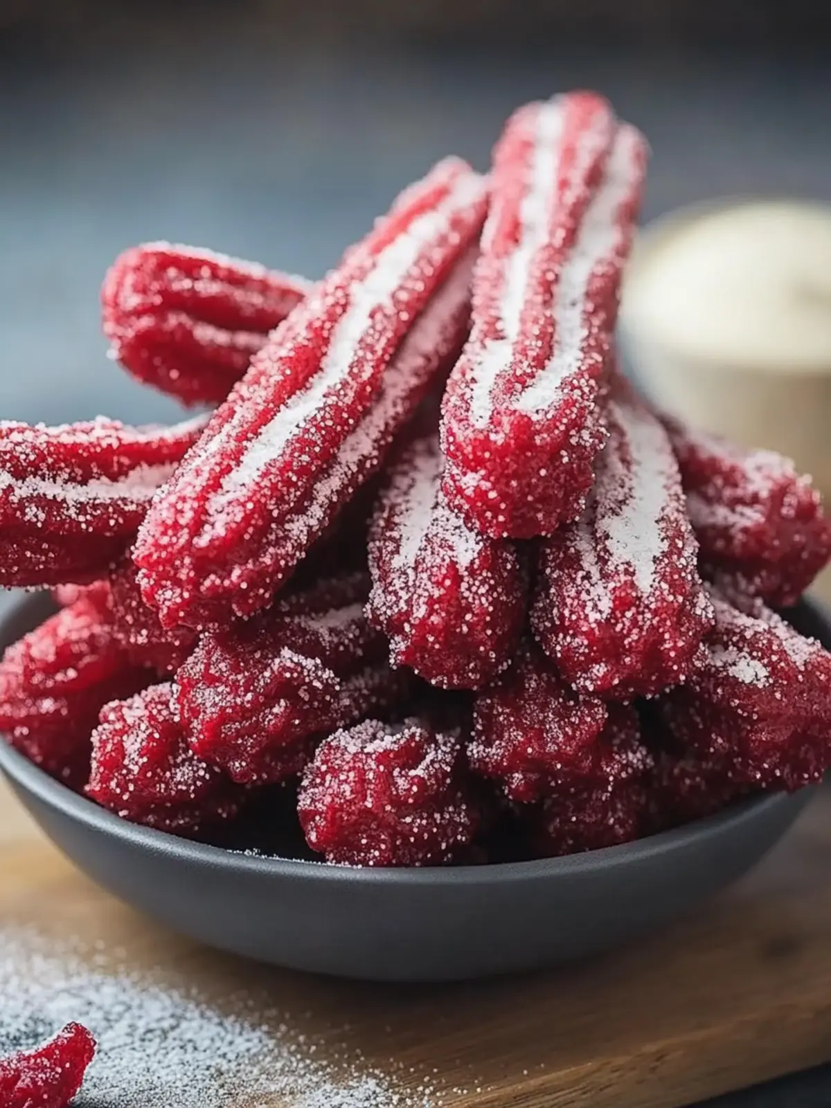 Irresistible Red Velvet Churros with Creamy Dip Magic 3 Red Velvet Churros