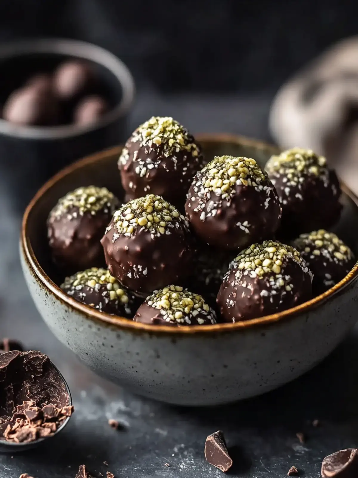 Irresistible Dubai Chocolate Balls with Pistachio Bliss 4 Dubai Chocolate Balls