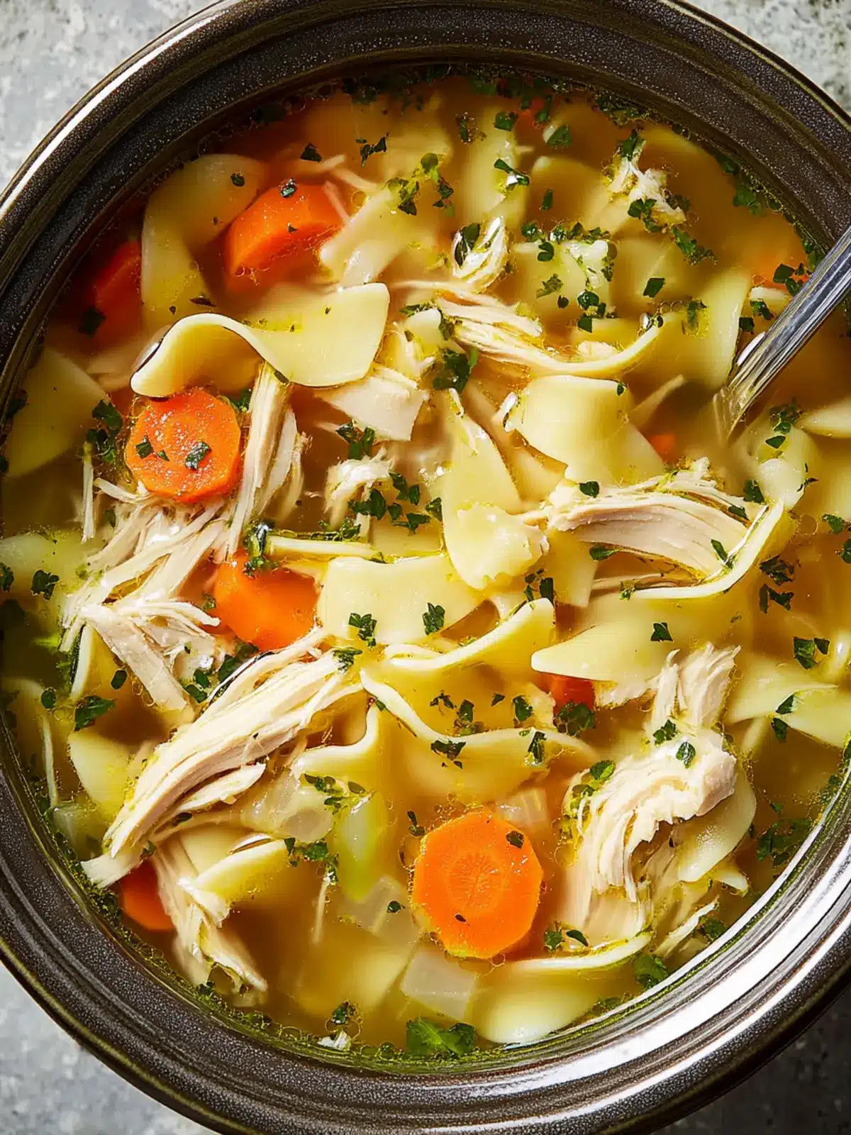 Hearty Crock-Pot Chicken Noodle Soup for Cozy Nights 2 Crock-Pot Chicken Noodle Soup