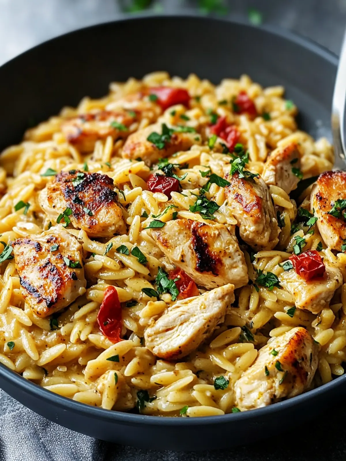One Pot Cajun Chicken Alfredo Orzo for Quick Family Comfort 2 One Pot Cajun Chicken Alfredo Orzo