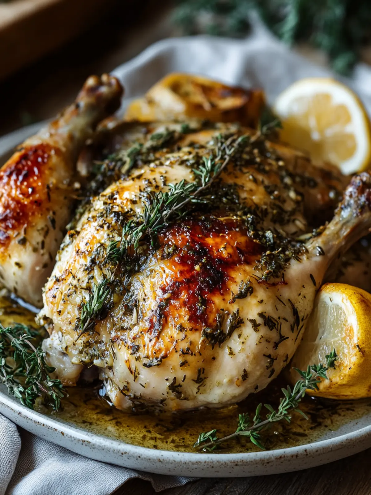 Savory Roasted Garlic Herb Chicken for Cozy Family Dinners 3 Roasted Garlic Herb Chicken